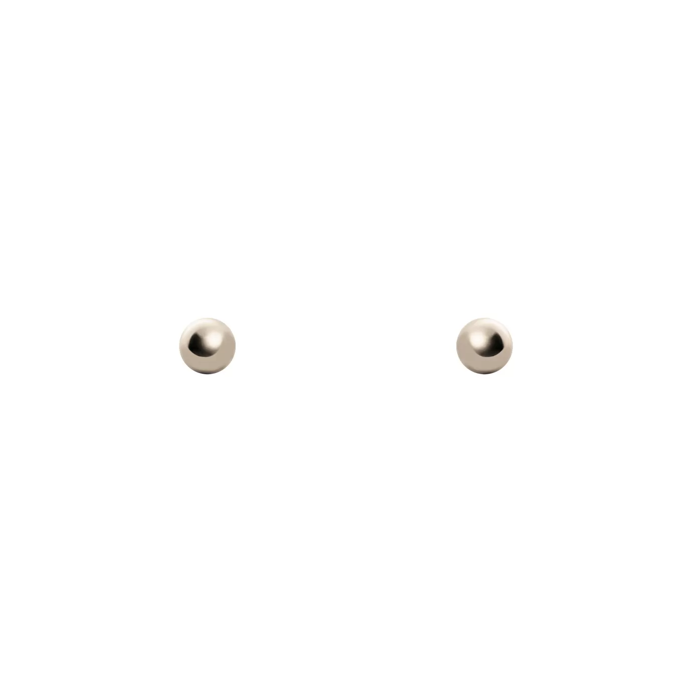 Boucles d'oreilles élégantes Sissi - Perle nacrée sur clous dorés (Perno & Sodini)