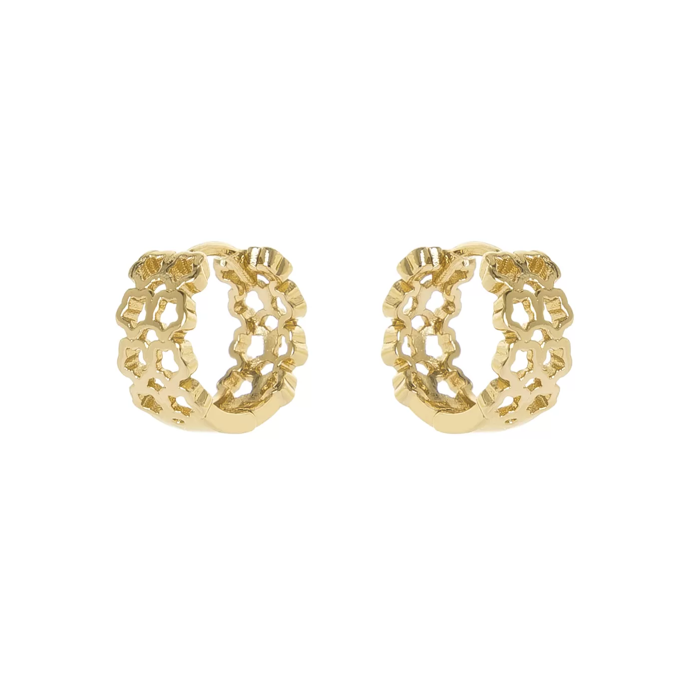 Boucles d'oreille cercles étoilés - Collection Malibu par Perno & Sodini