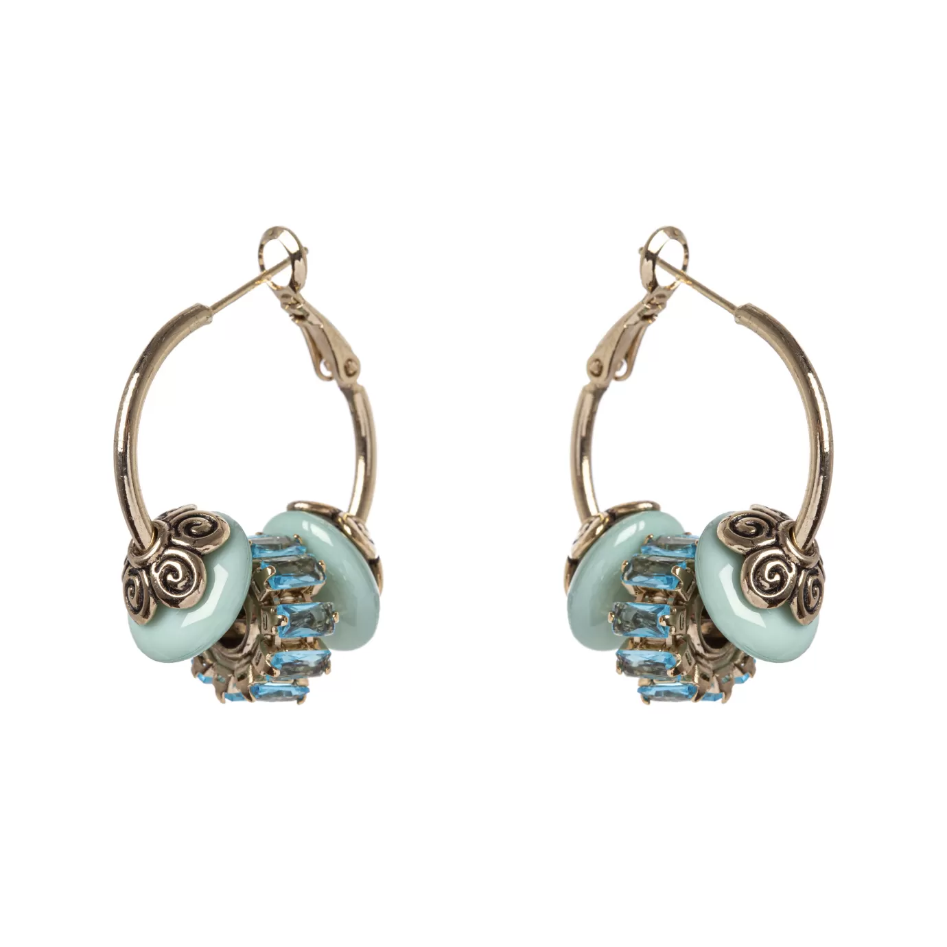 Boucles d'oreille cercles raffinés avec charme discret - Collection Essence par Sodini