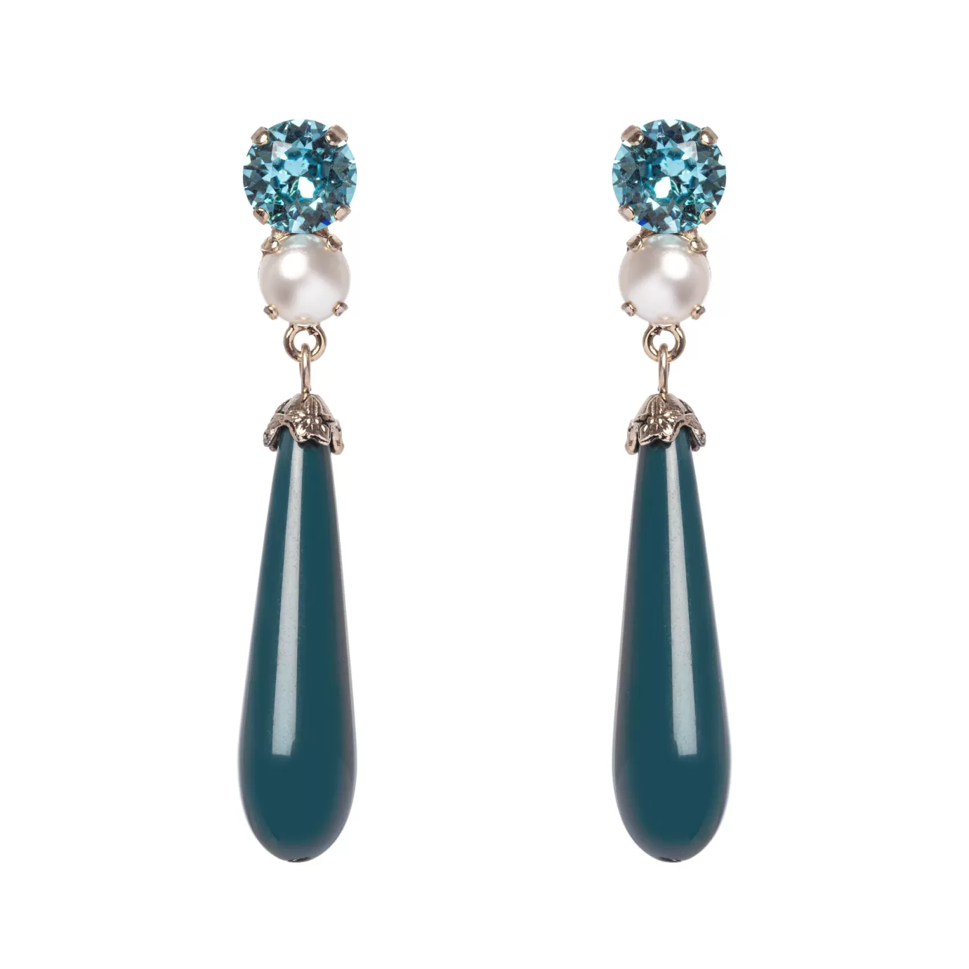Boucles d'Oreille Goutte Allongée - Élégance Essentielle par Perno Sodini