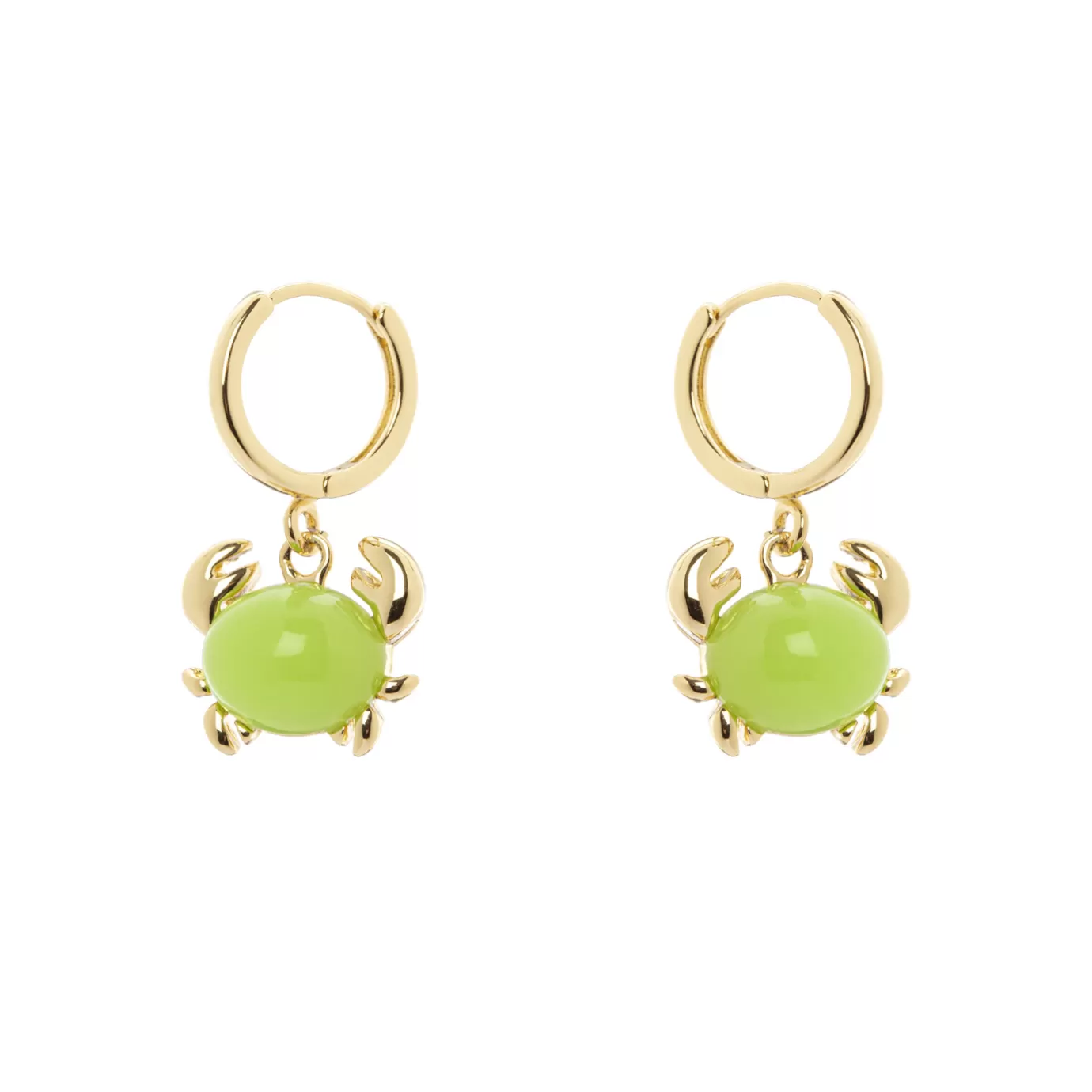 Boucles d'oreilles élégantes avec crabe miniature - Collection inspirée de la Barbade - Perno & Sodini