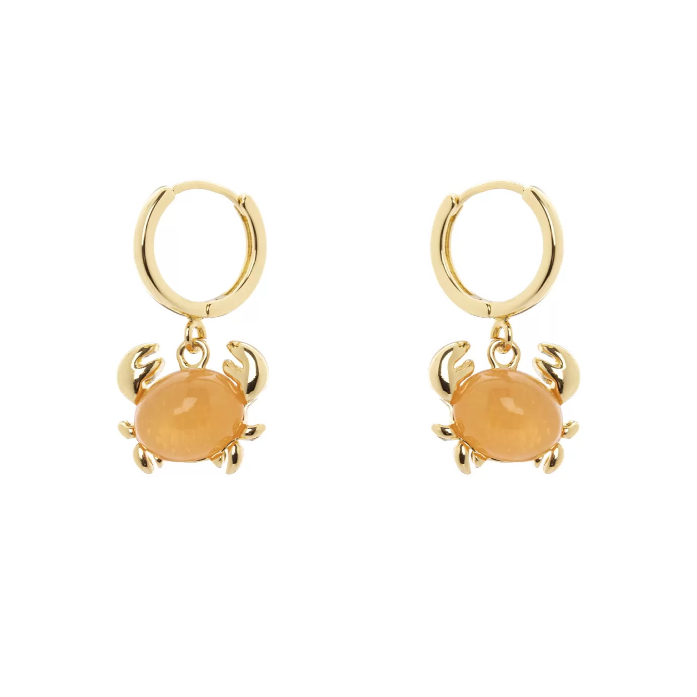 Boucles d'oreilles élégantes avec crabe miniature - Collection inspirée de la Barbade - Perno & Sodini