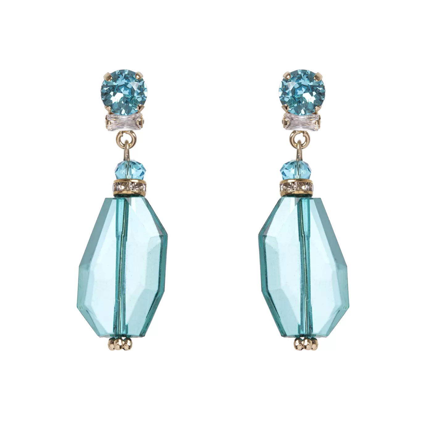 Boucles d'oreilles élégantes Sodini by Perno - Cristal volumineux et design intemporel