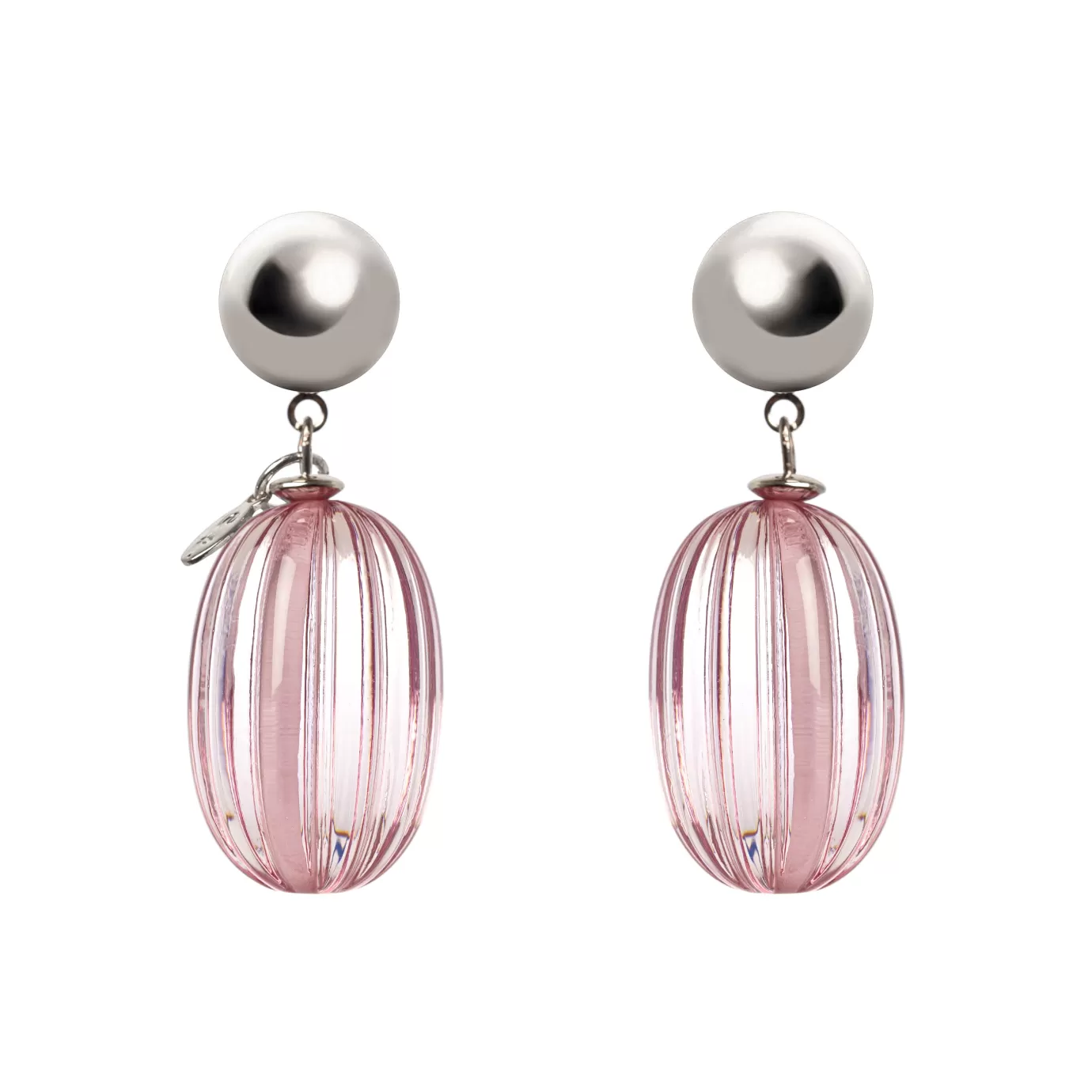 Boucles d'oreilles olives plissées Sodini - Élégance suspendue au design organique