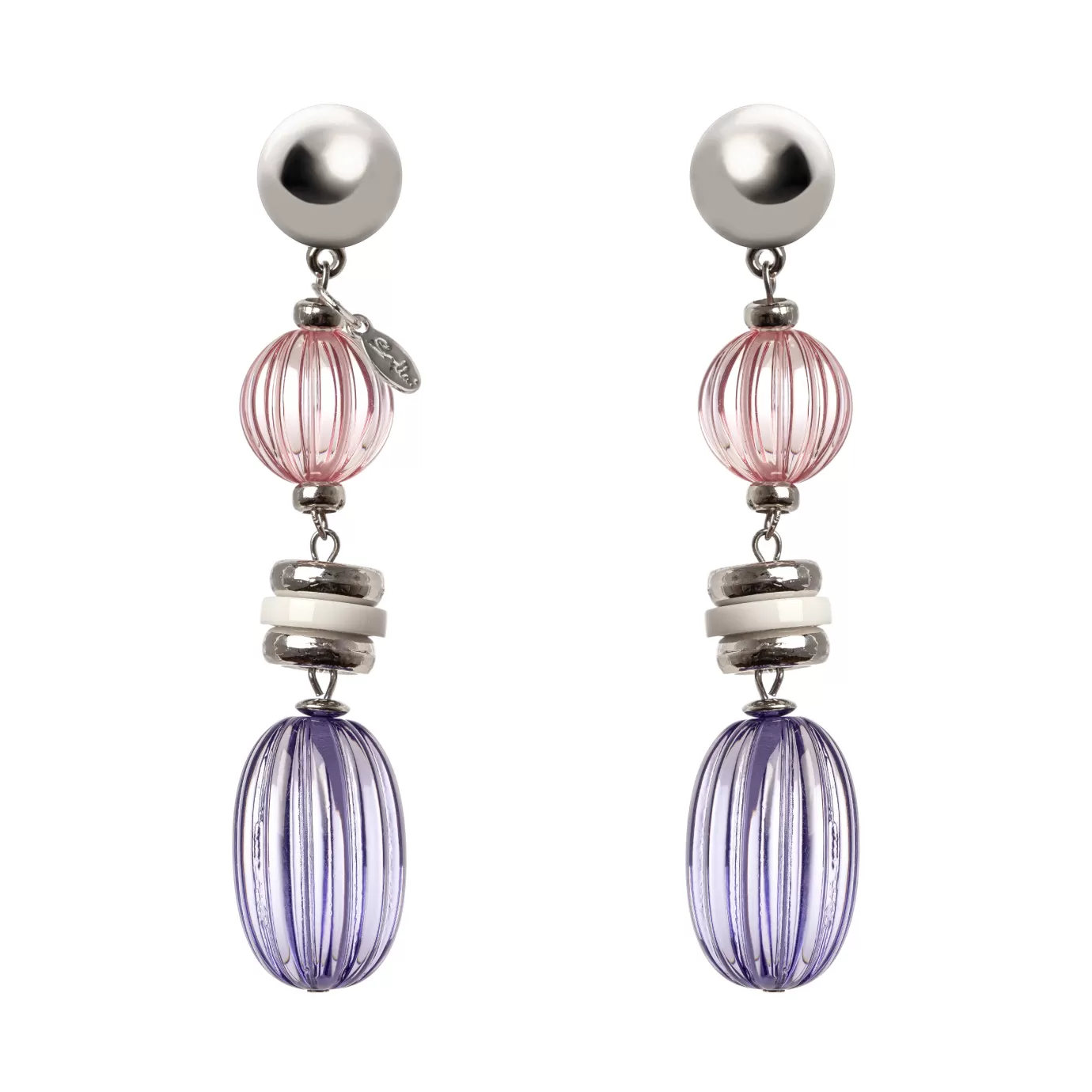 Boucles d'Oreilles Élégantes à Effet Drapé - Modèle Longueur Majestueuse Perno-Sodini