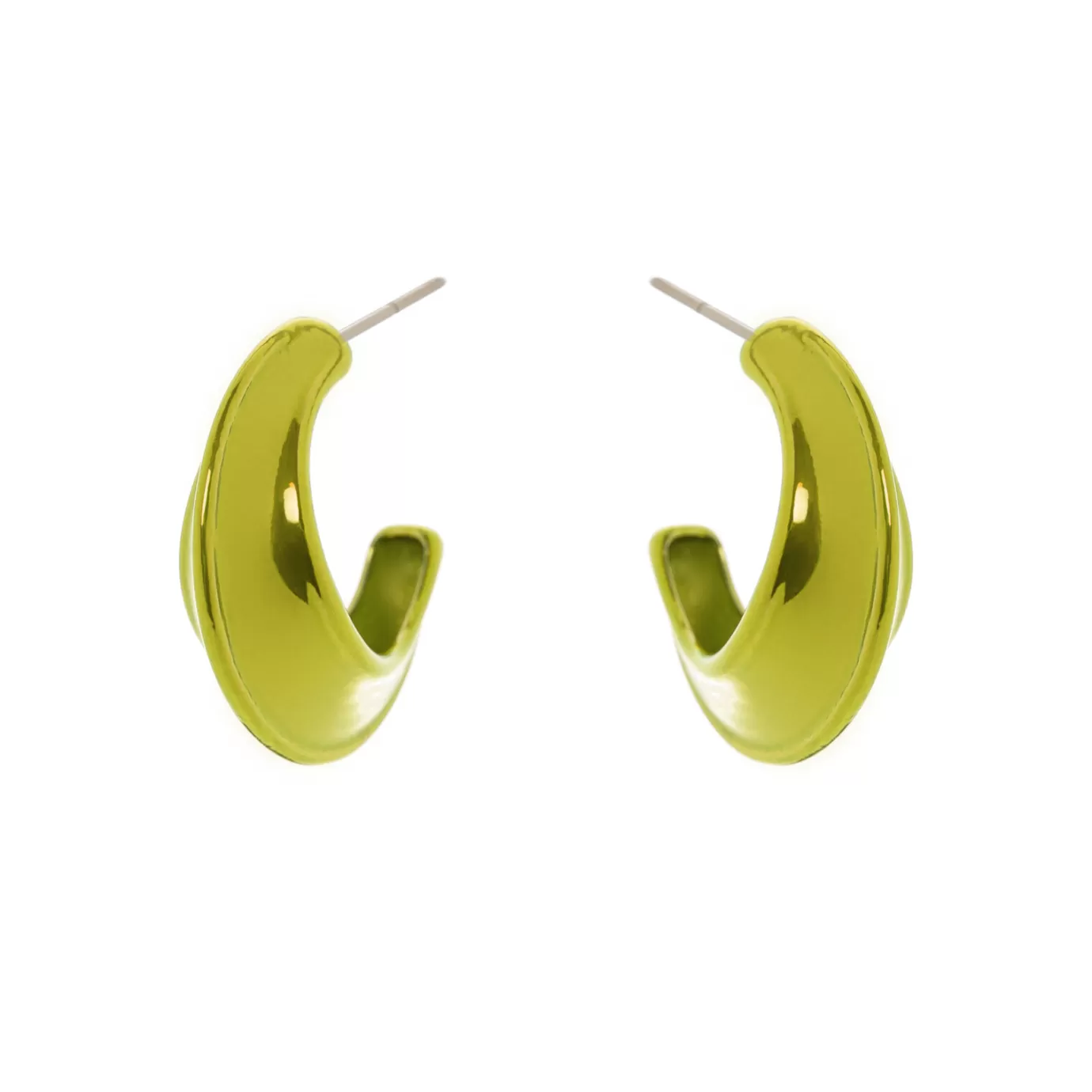 Boucles d'oreilles élégantes à motif pixel - Croissant de Lune de la collection Perno Sodini