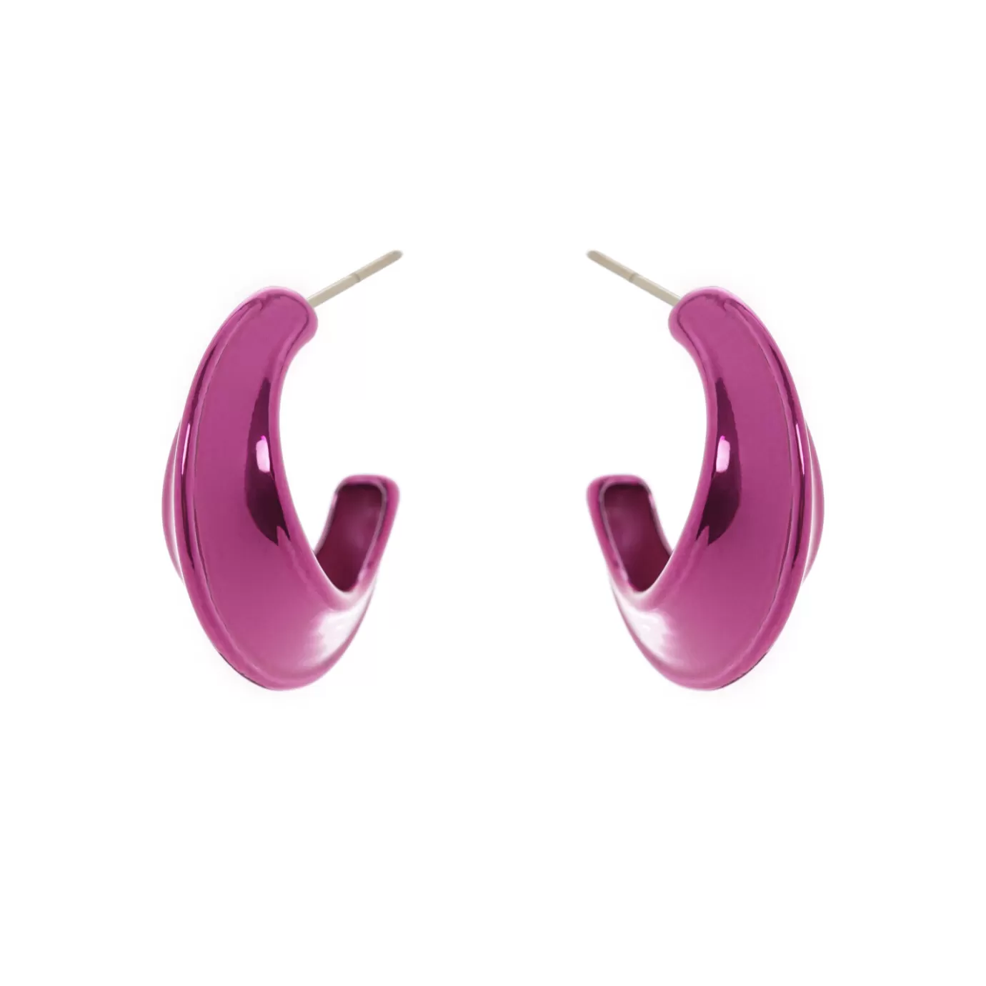 Boucles d'oreilles élégantes à motif pixel - Croissant de Lune de la collection Perno Sodini