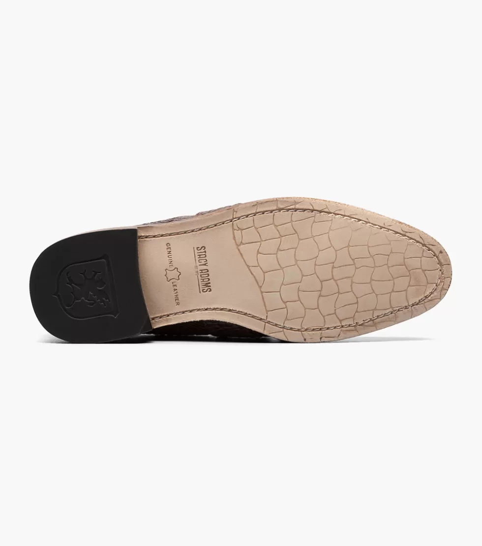 Boutique Stacy Adams - Chaussures en Cuir Cognac Élégantes de la Collection Exclusive Pacetti