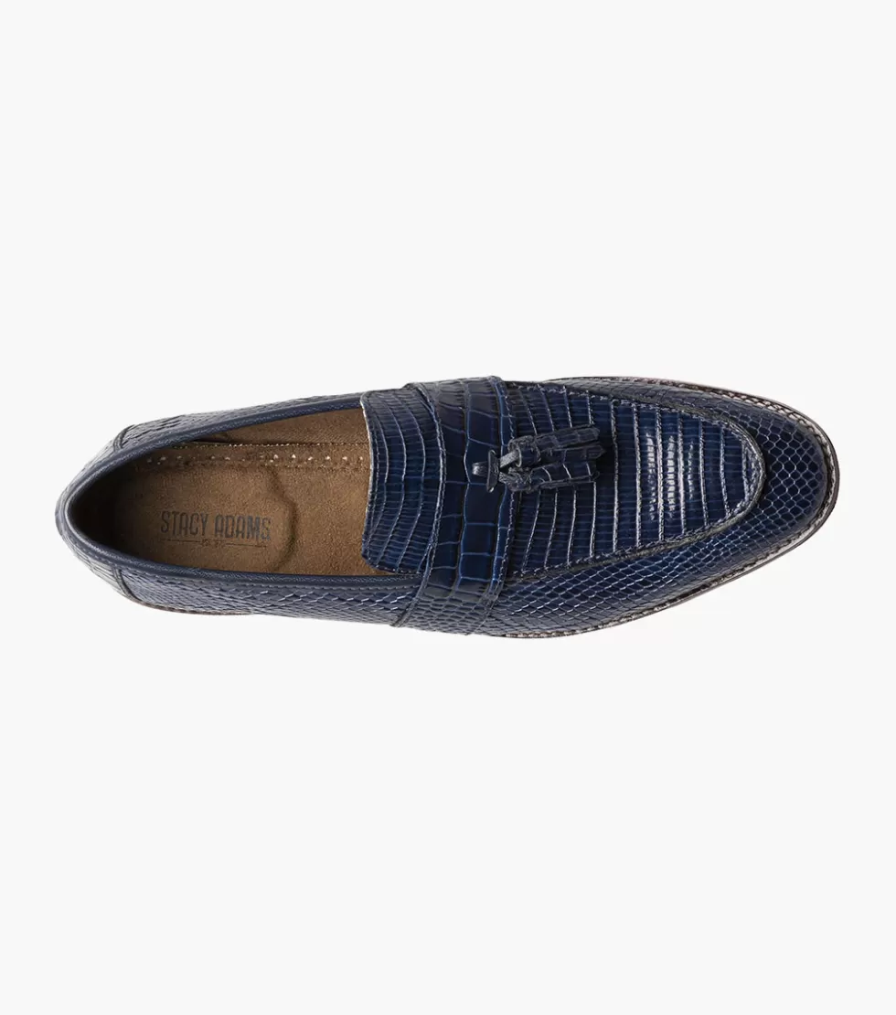 Stacy Adams Pacetti - Chaussures Élégantes en Cuir Bleu | Boutique Exclusive