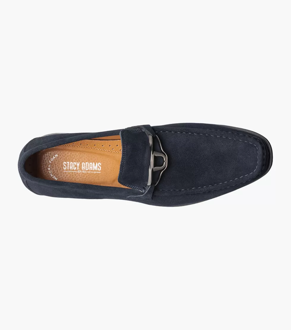Chaussures en Daim Luxe Bleu Nuit Palladian par Stacy Adams - Collection Exclusive