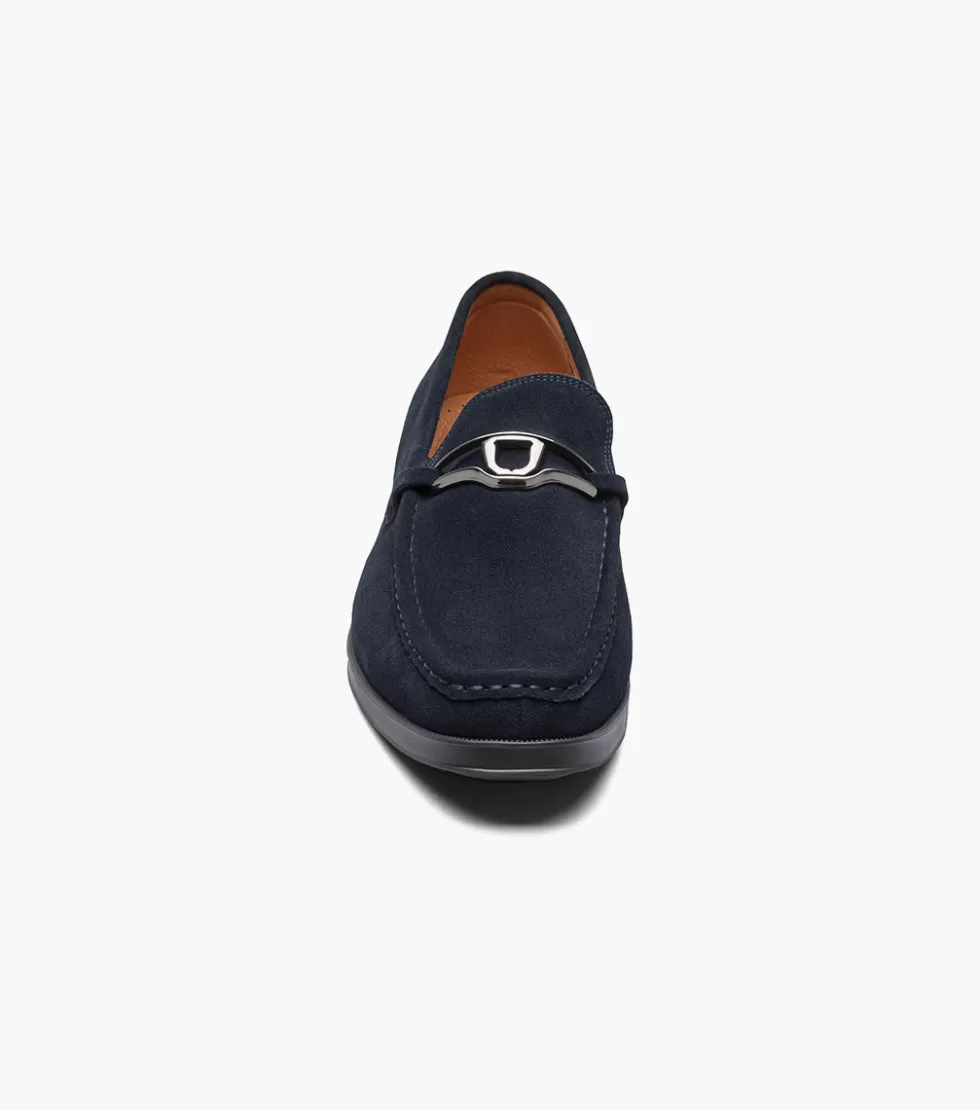 Chaussures en Daim Luxe Bleu Nuit Palladian par Stacy Adams - Collection Exclusive