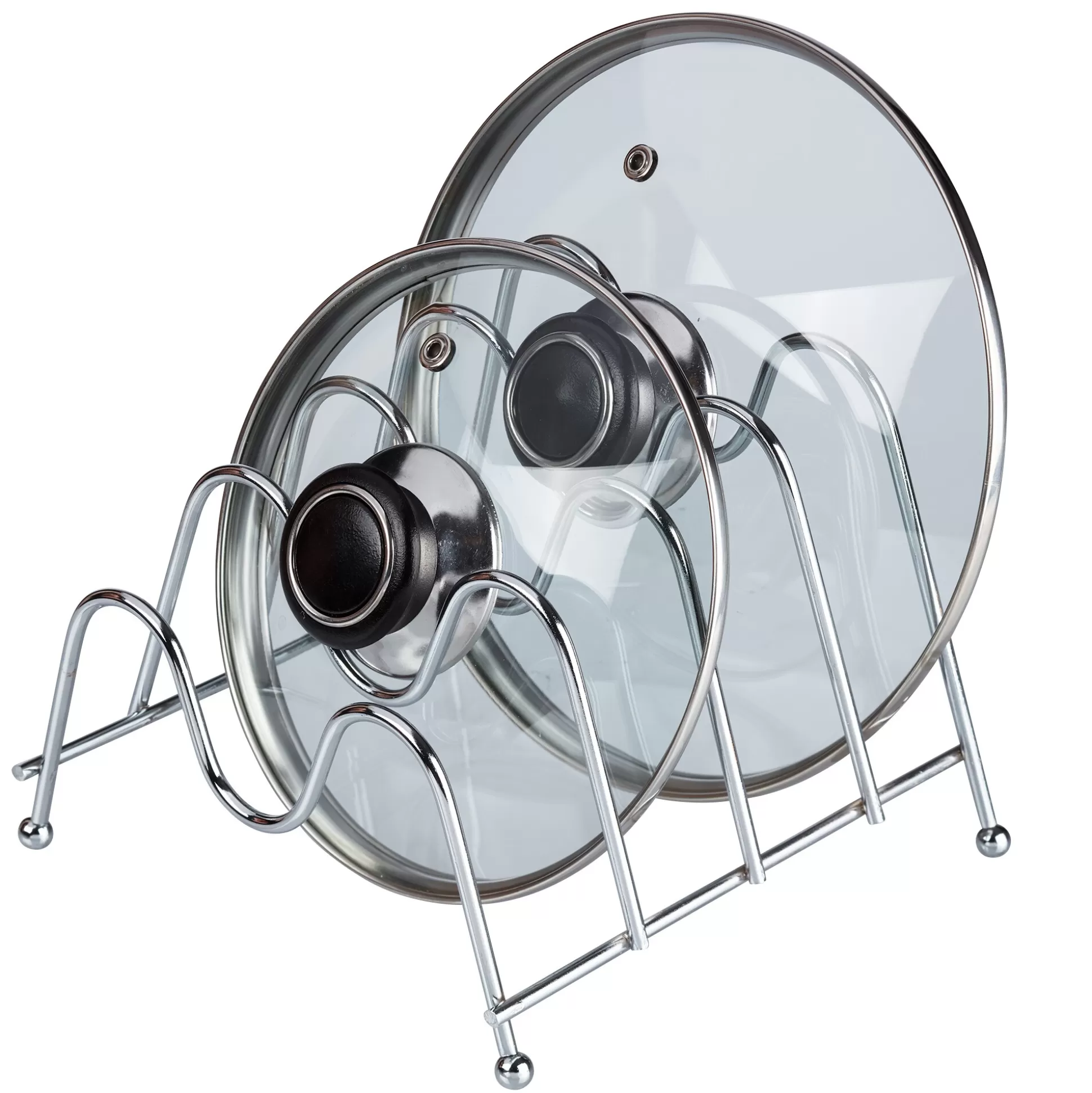 Organisation Culinaire Pratique | Rangement pour Couvercles & Ustensiles - Meuble Roulant de Cuisine Compact