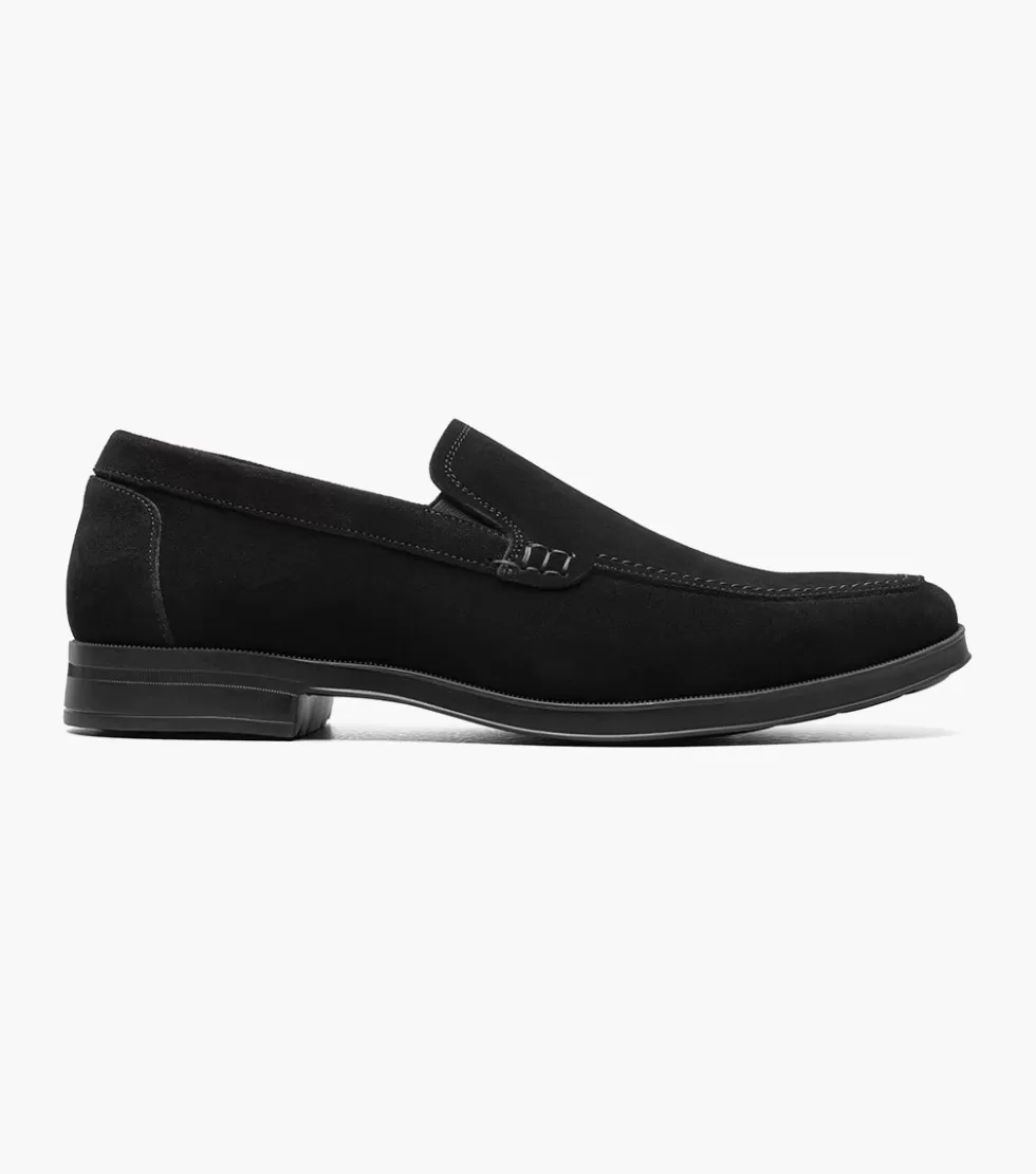 Chaussures habillées Stacy Adams Pelton-II en daim noir - Collection Élégance Premium