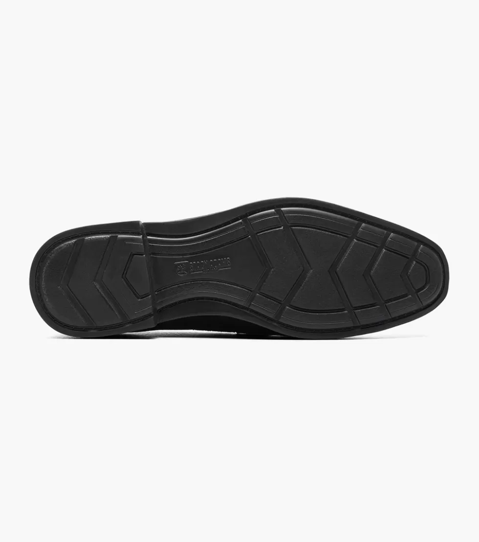 Chaussures habillées Stacy Adams Pelton-II en daim noir - Collection Élégance Premium