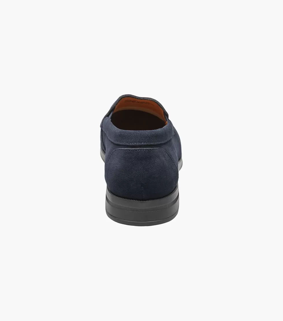 Chaussures Stacy Adams Pelton en Daim Bleu Marine - Élégance Urbaine