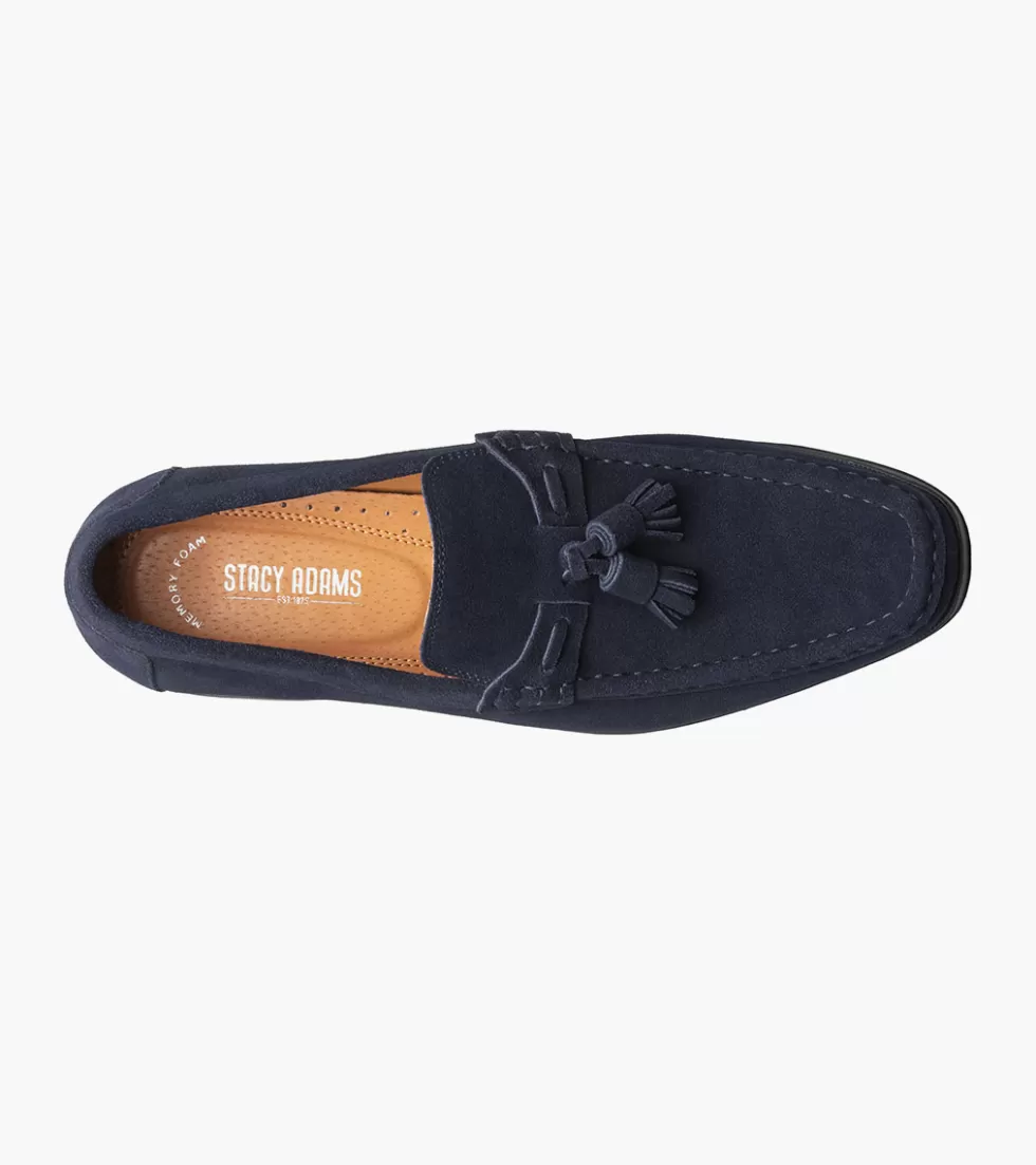 Escarpins Stacy Adams Peppley en Daim Bleu Marine - Modèle Élégant d'Automne