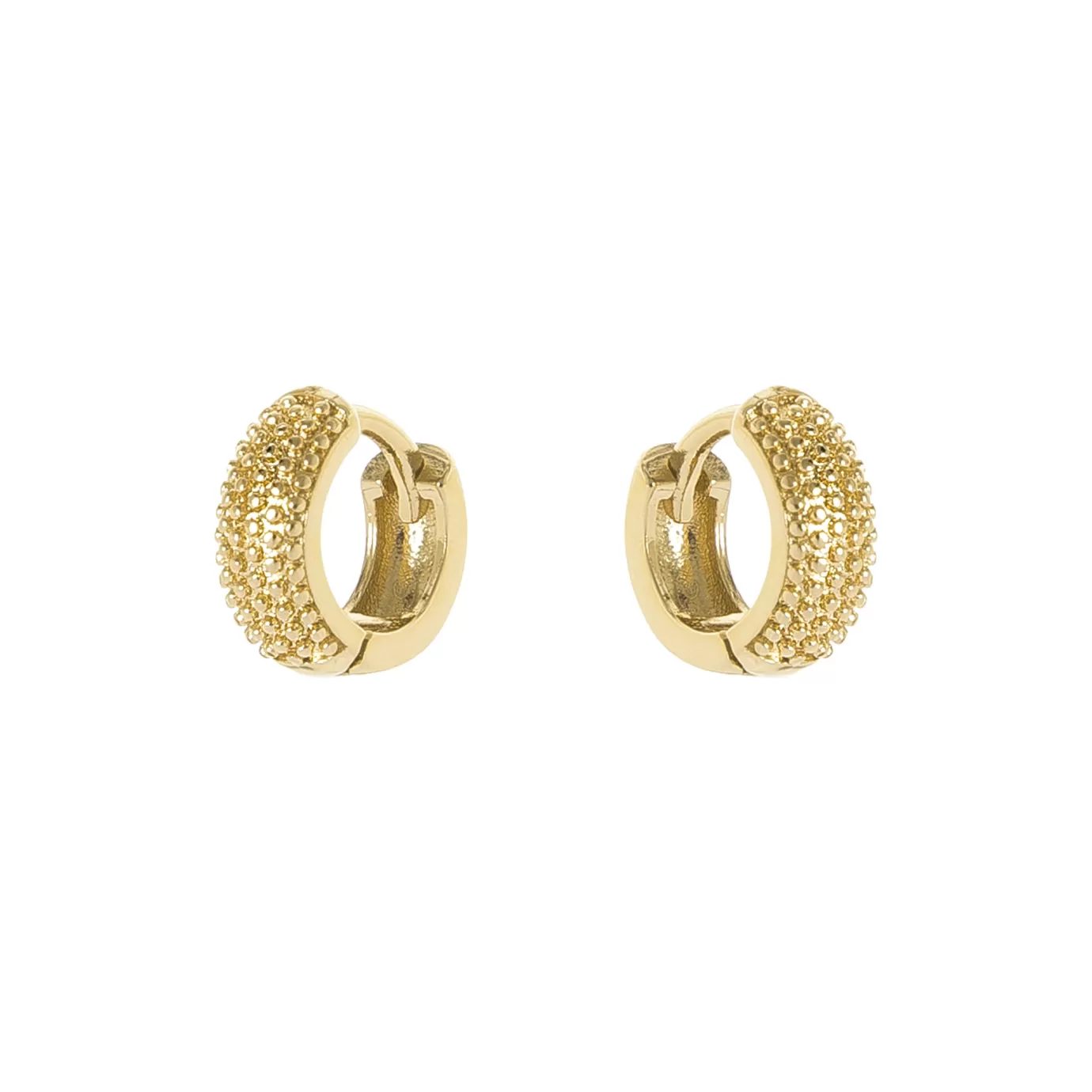 Boucles d'oreilles cercle bohème avec perles métallisées - Collection Malibu Élégance