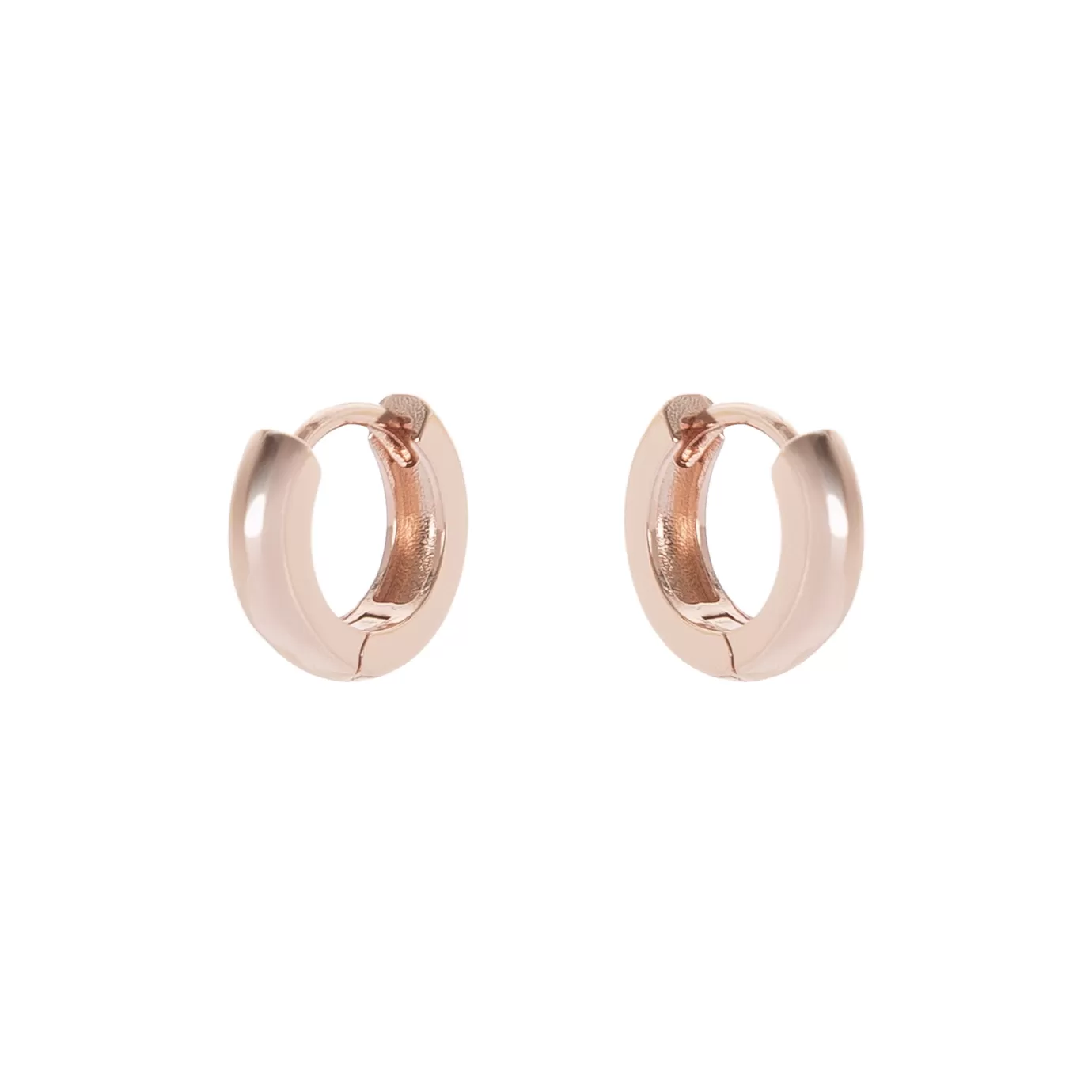 Boucles d'oreilles élégantes semi-circulaires - Modèle Malibu par Perno-Sodini - Design intemporel en métal poli pour un look raffiné