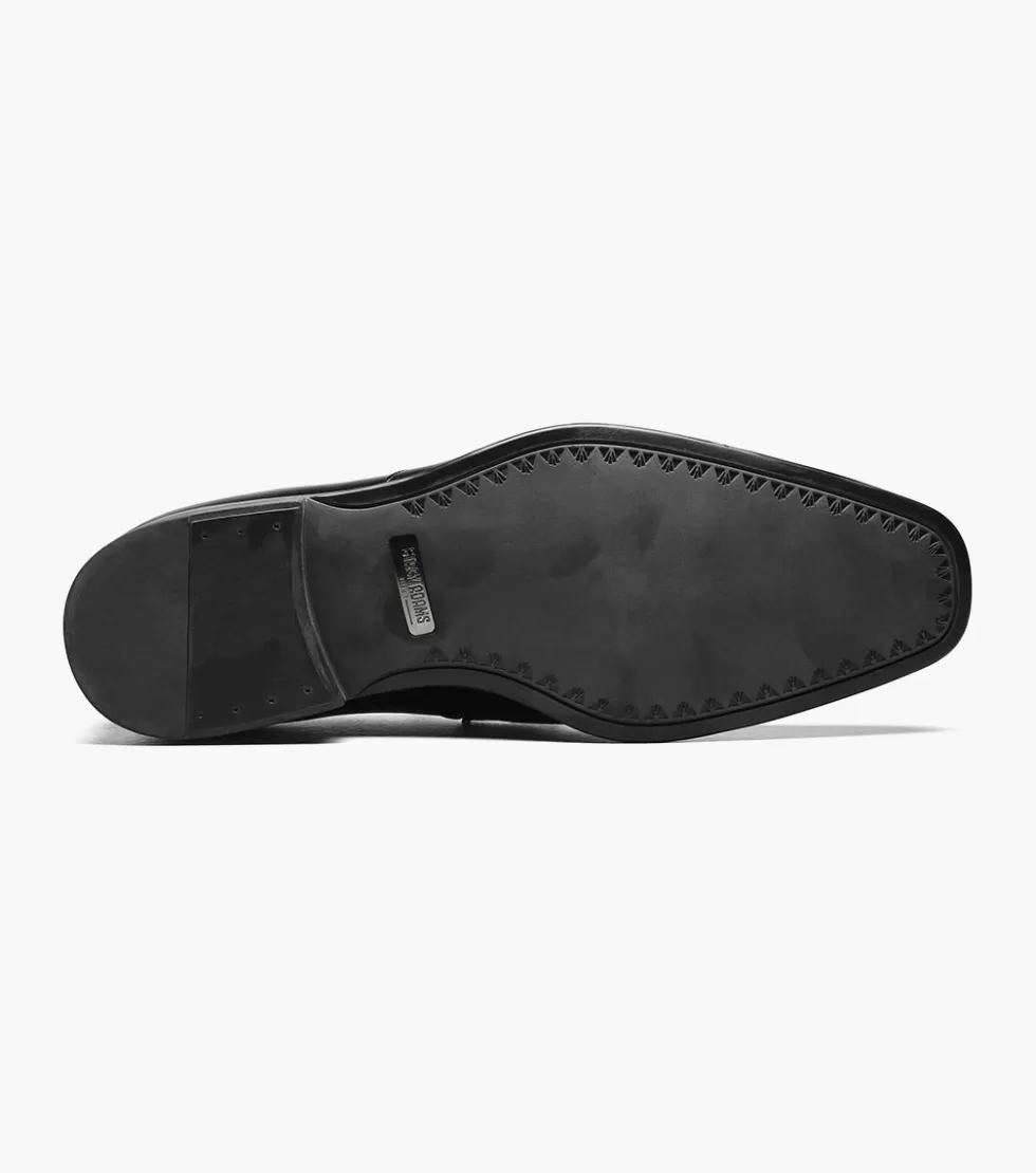Chaussures Stacy Adams Pierce - Style Urbain Élégant en Cuir Noir - Prix Abordable pour Homme