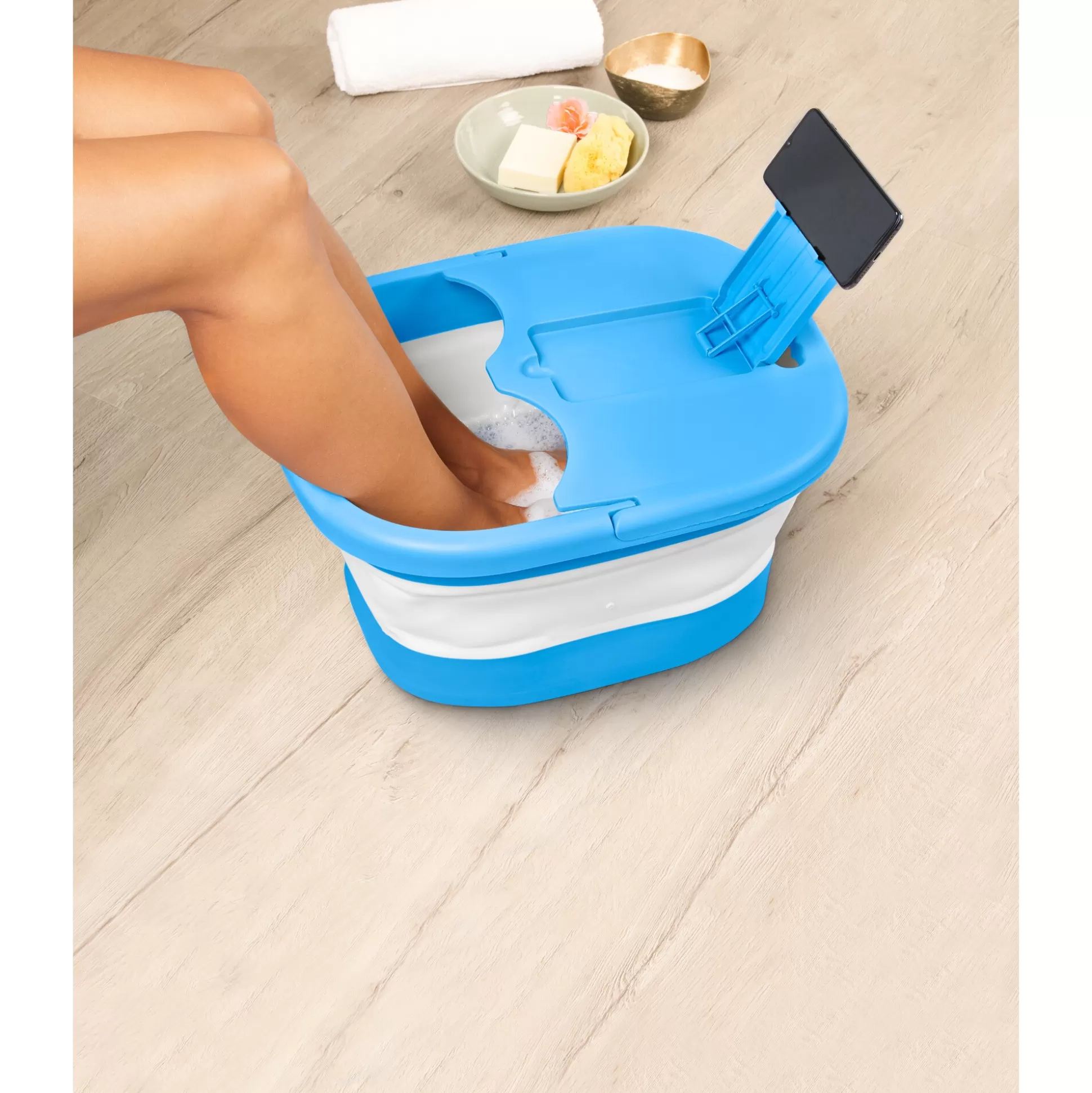 Bain de Pieds Innovant Genius - Design Compact pour un Confort Ultime, Idéal Petits Espaces