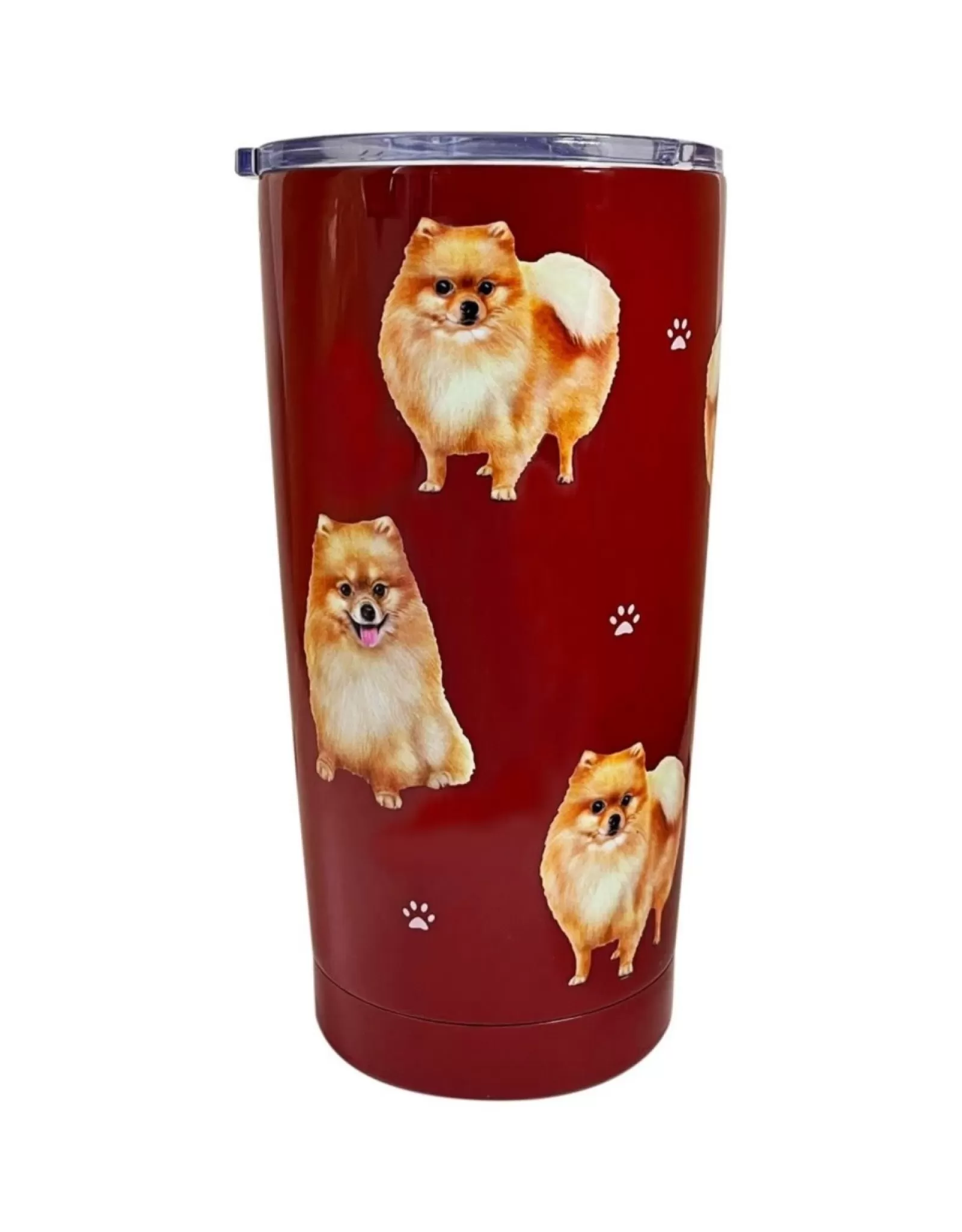 Gourde Isotherme Poméranien avec Design Mignon - E&S Pets - Accessoire pour Animaux Élégant et Personnalisé