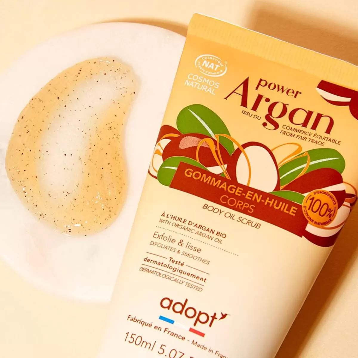 Gommage Éclat à l’Huile d'Argan Intense - Soin Renovateur Adopt
