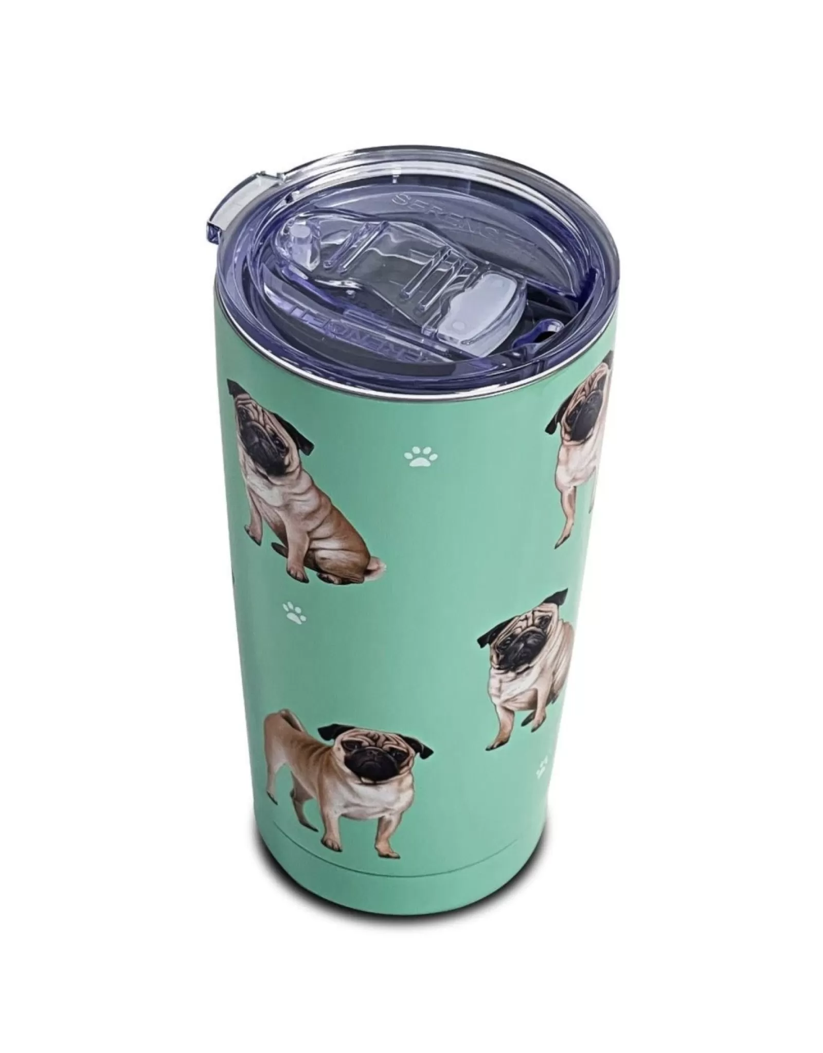 Gobelet Isotherme Personnalisé Pug - Tasse Design Mignon pour Animaux de Compagnie | E & S Animaux