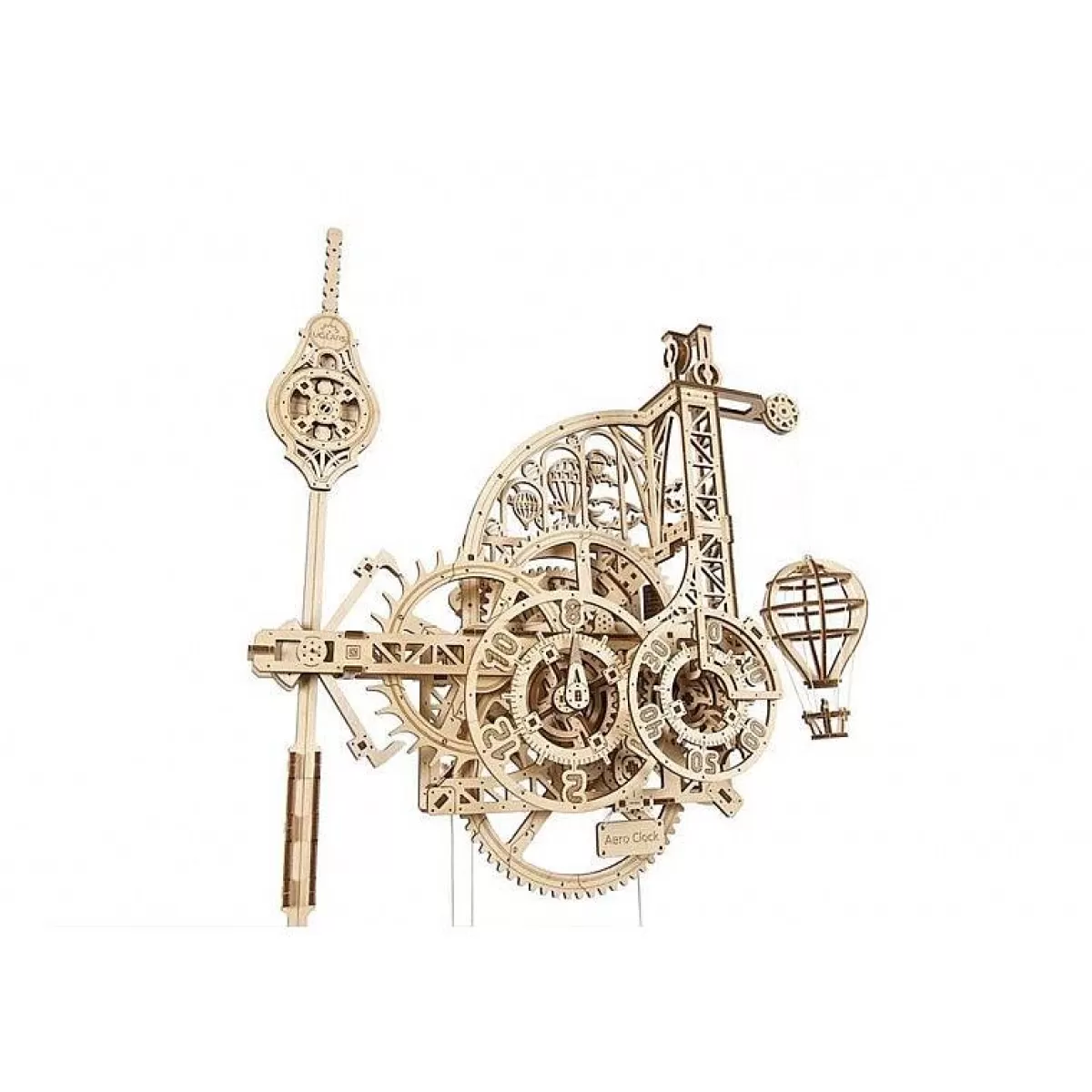 Horloge Mécanique 3D Ugears - Kit Créatif en Bois à Assembler DIY - Modélisme Ludique & Économique
