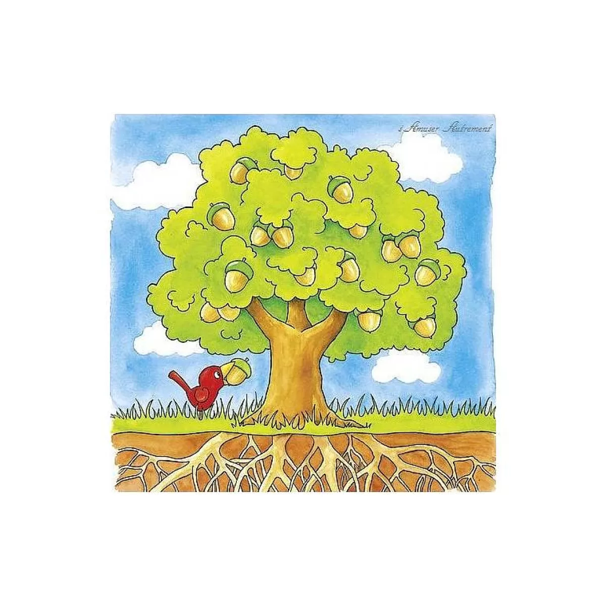 GOKI - Puzzle Éducatif Arbre à Vélo pour Enfants | Créativité Ludique en Bois