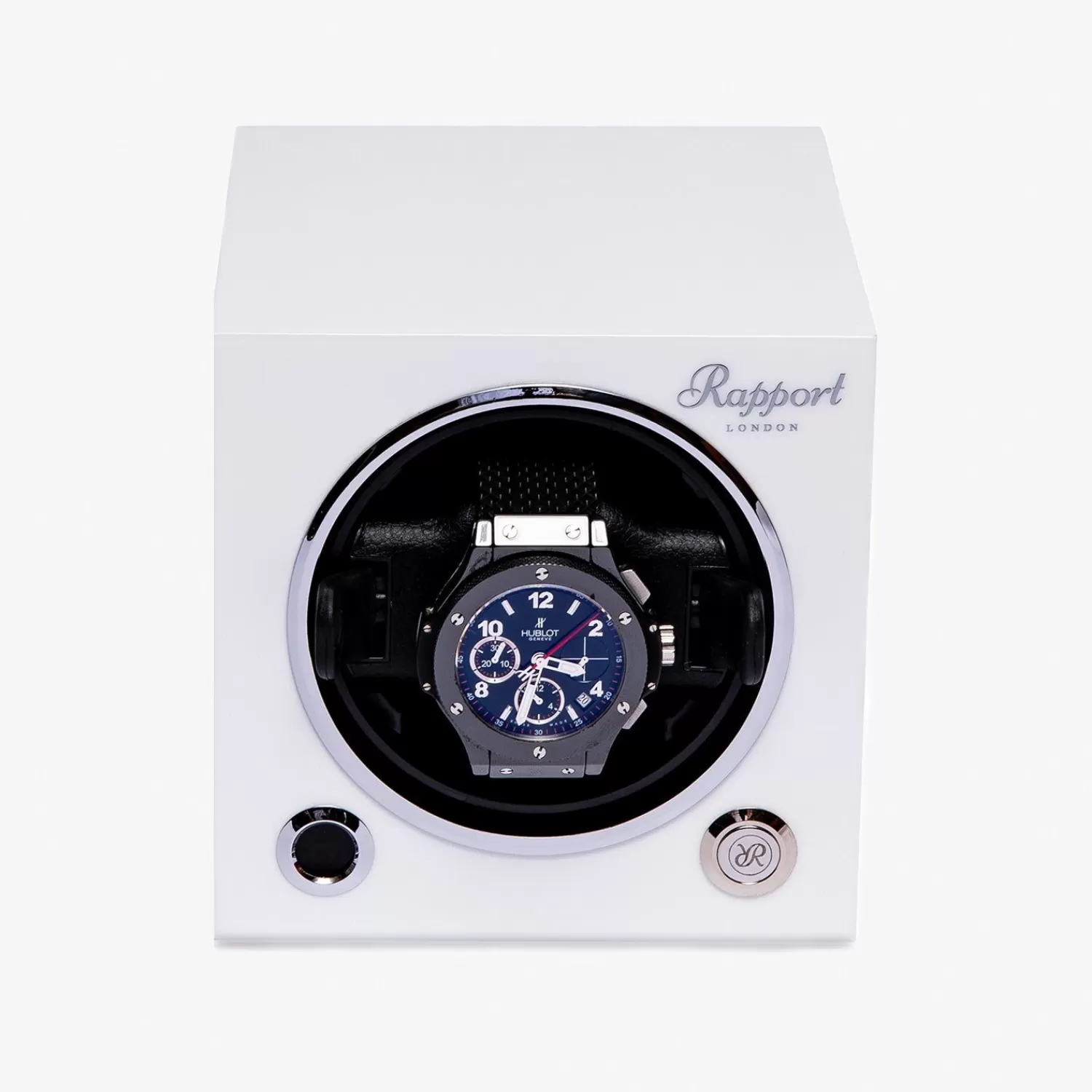 Windeur de Montre Élégance Polaire - Édition Limitée Alkemistry Rapport Evo 

Tourne-Montre Individual Design Intemporel - Série Exclusive Blanc Arctique 

Écrin Rotatif Premium Alkemistry Evo - Finition Cérusé pour Collectionneurs