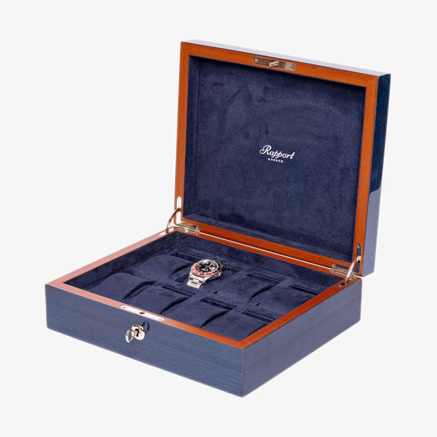 Élégance Intemporelle - Écrin à Montres Alkemistry Héritage Chroma VIII en Bleu Marine | Promotion Exclusive