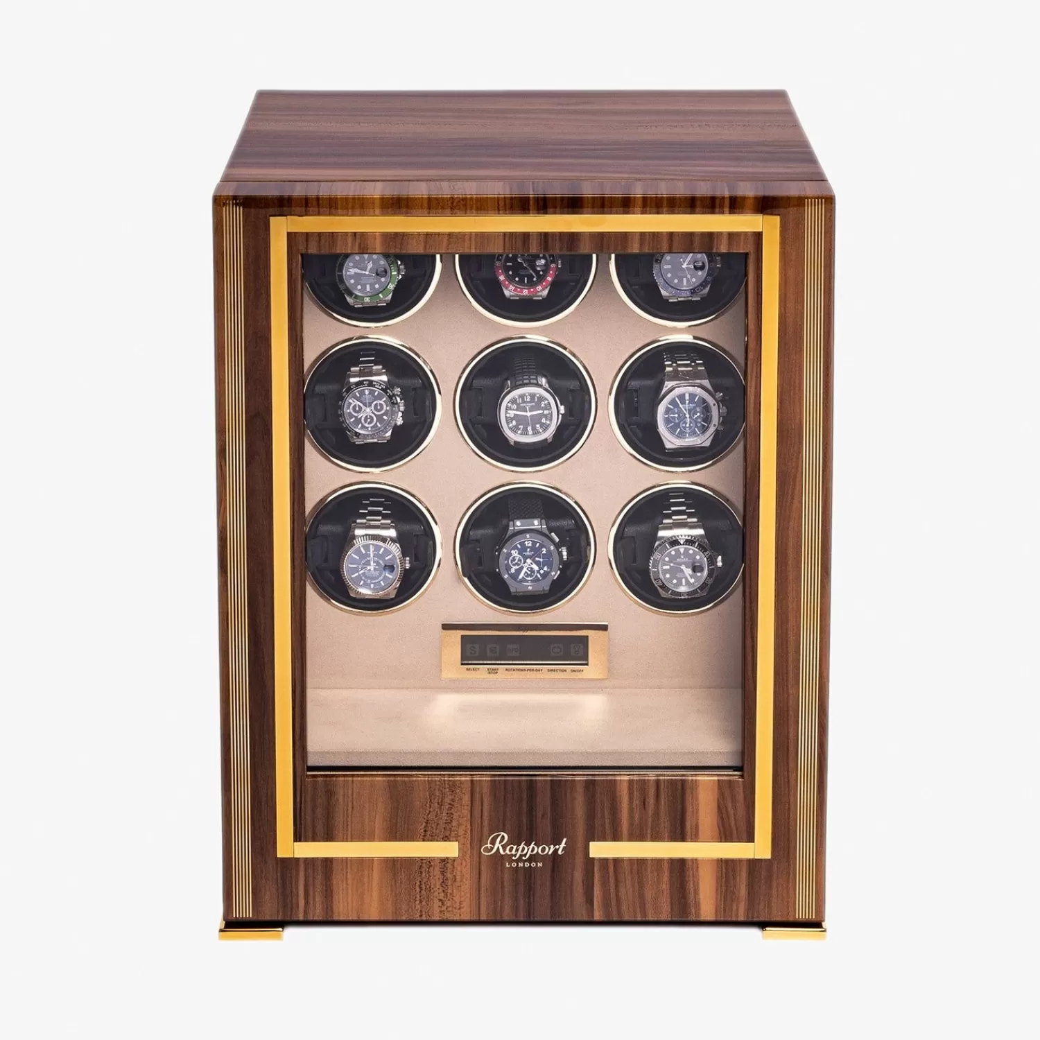 Tourne-Montres Paramount Nine Alkemistry Rapport - Édition Noyer en Promotion Exclusive