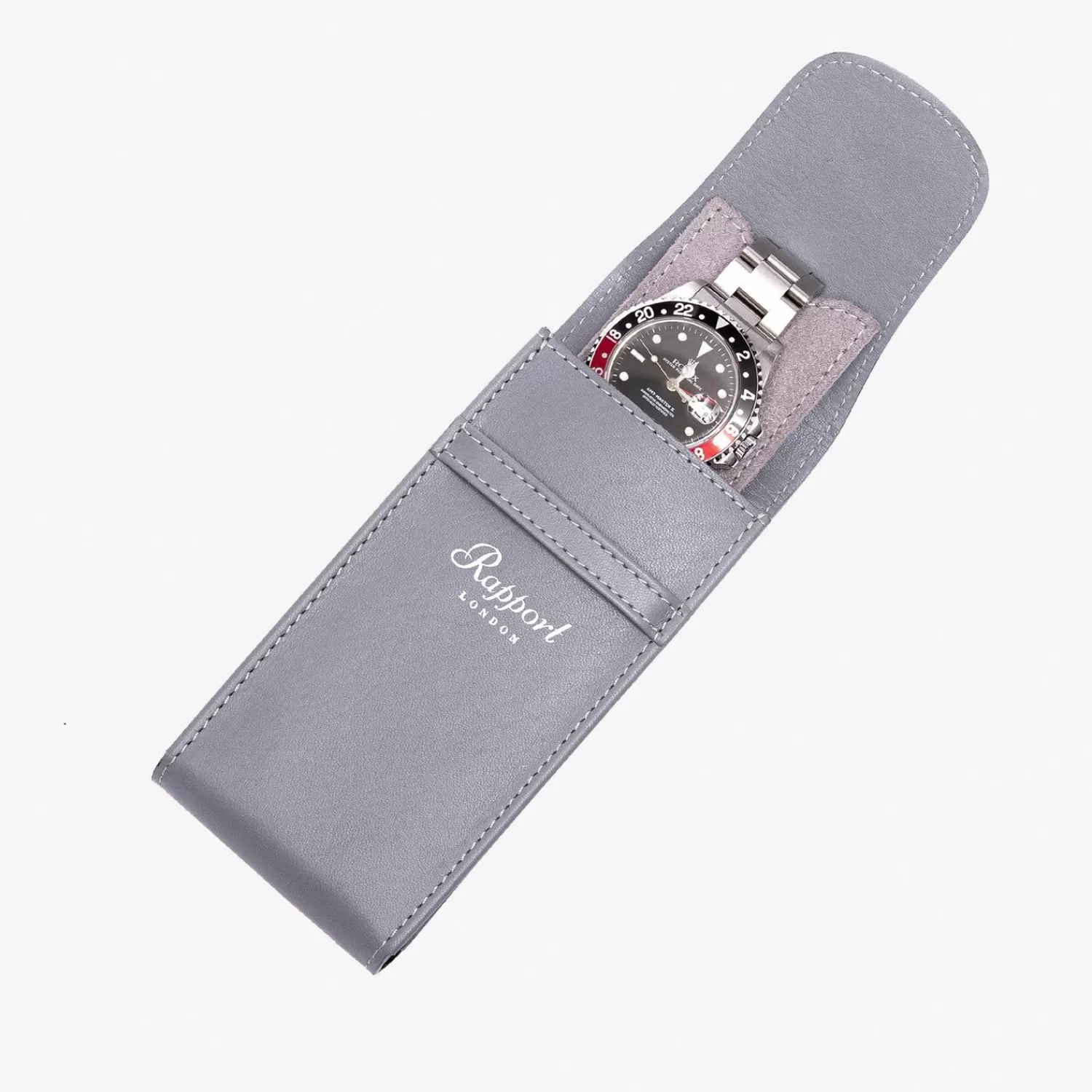 Étui de voyage compact en cuir Portobello pour montre unique - Élégance pratique par Alkemistry Rapport