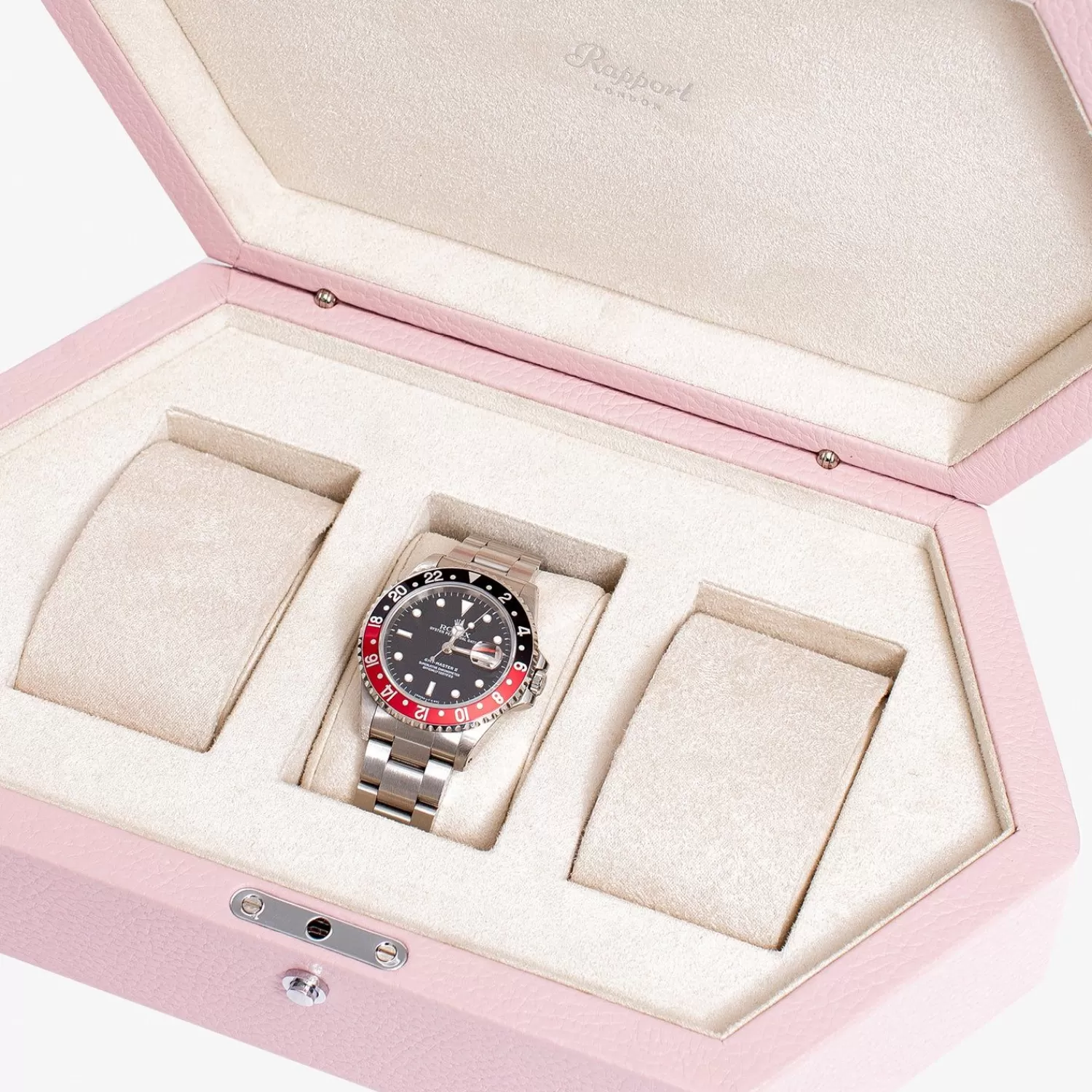 Écrin à montres vintage Portobello rose - Boîte élégante Alkemistry Rapport avec rangement pratique & charme rétro (Prix doux)