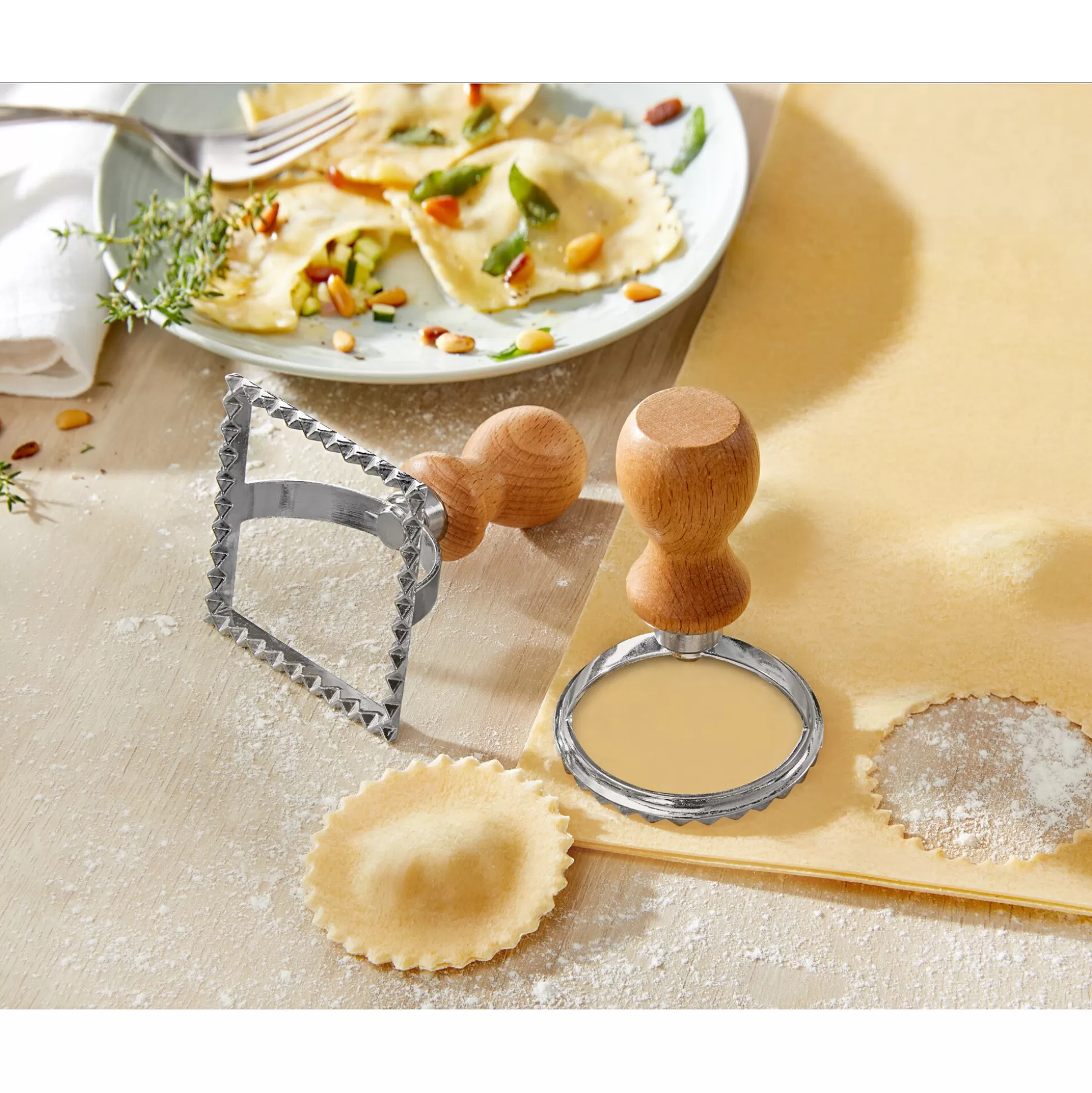 Étampes à Raviolis Genialo - Duo pratique pour création culinaire maison (2 pièces)