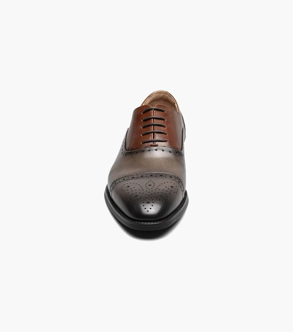 Chaussures Stacy Adams Reynolds en cuir souple - Gris Nuancé avec motifs dynamiques | Découvrez l'élégance urbaine !