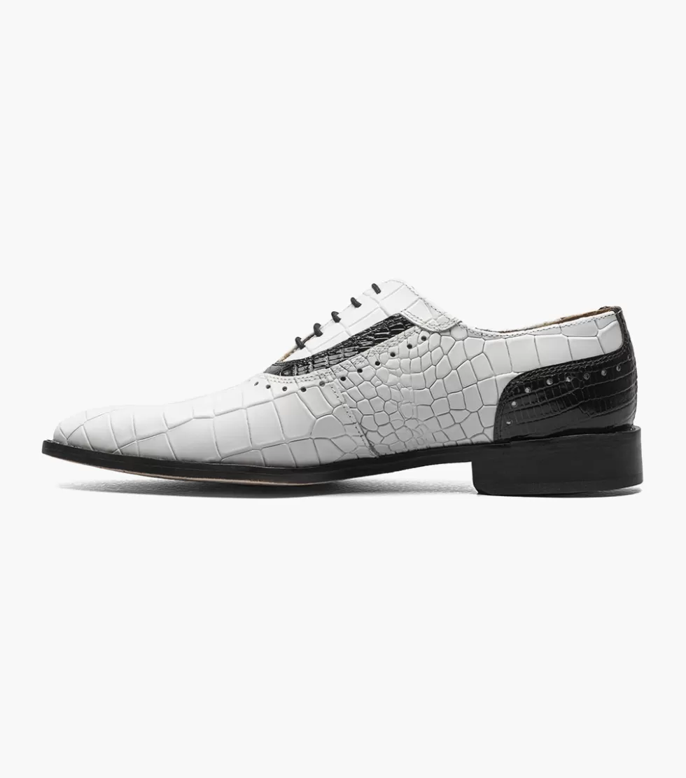 Chaussures Stacy Adams Riccardi - Style Urbain en Noir avec détails blancs | Disponible en Ligne