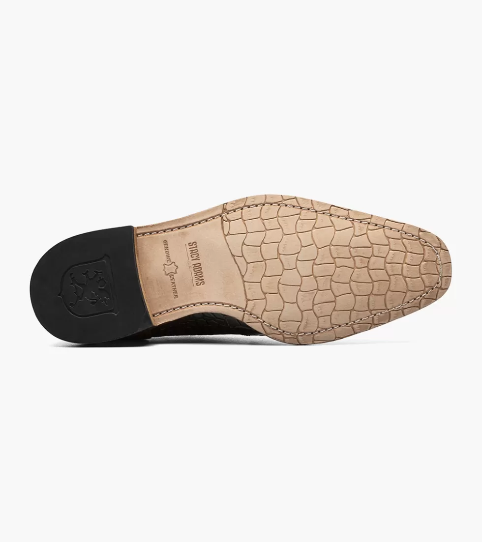 Chaussures Riccardi Stacy Adams en Cuir Souple Vert Olive Polyvalent