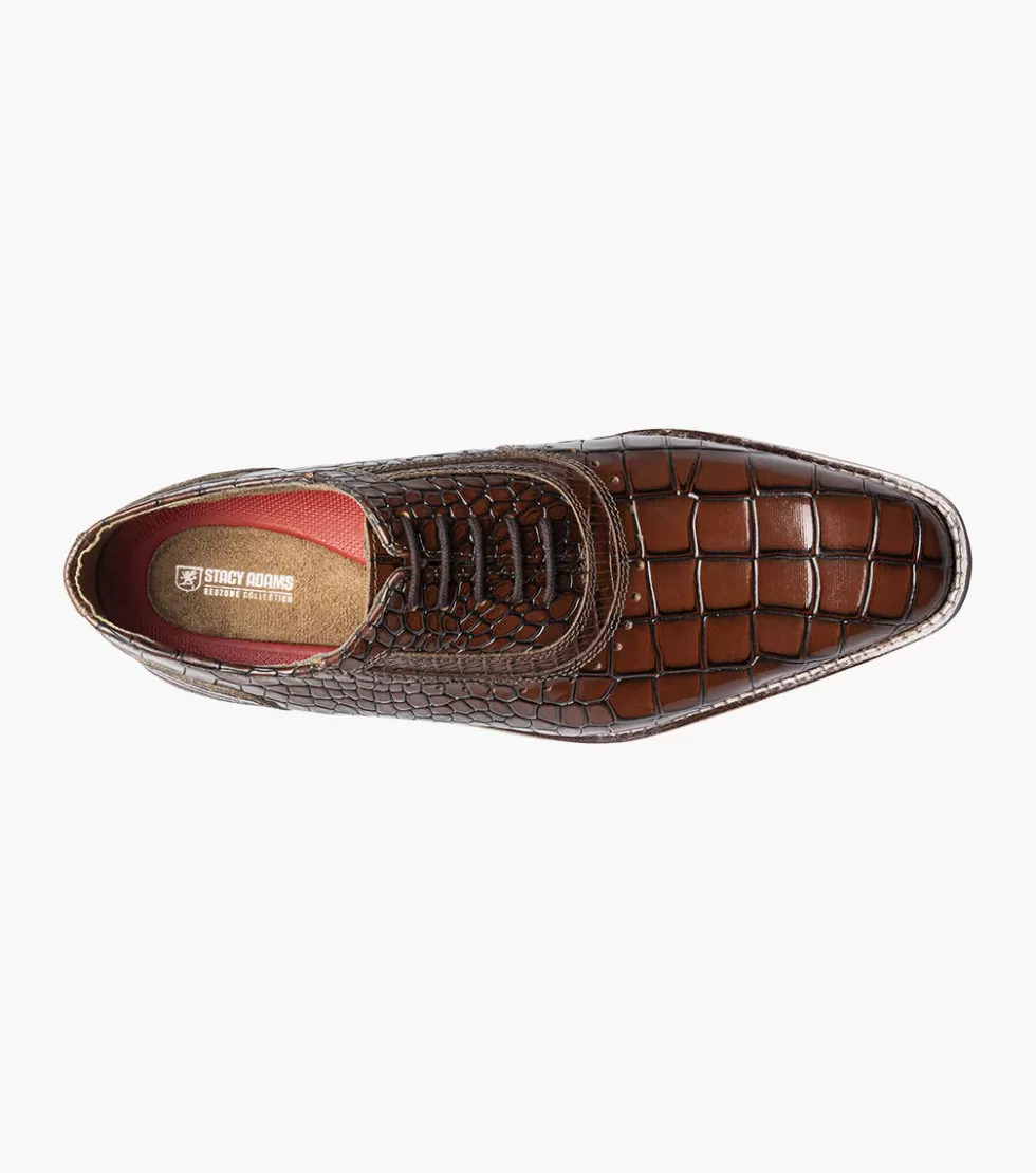 Découvrez les Riccardi by Stacy Adams - Chaussures cognac élégantes en cuir véritable, alliant style rétro et confort moderne. Modèle premium à prix doux pour votre garde-robe urbaine.