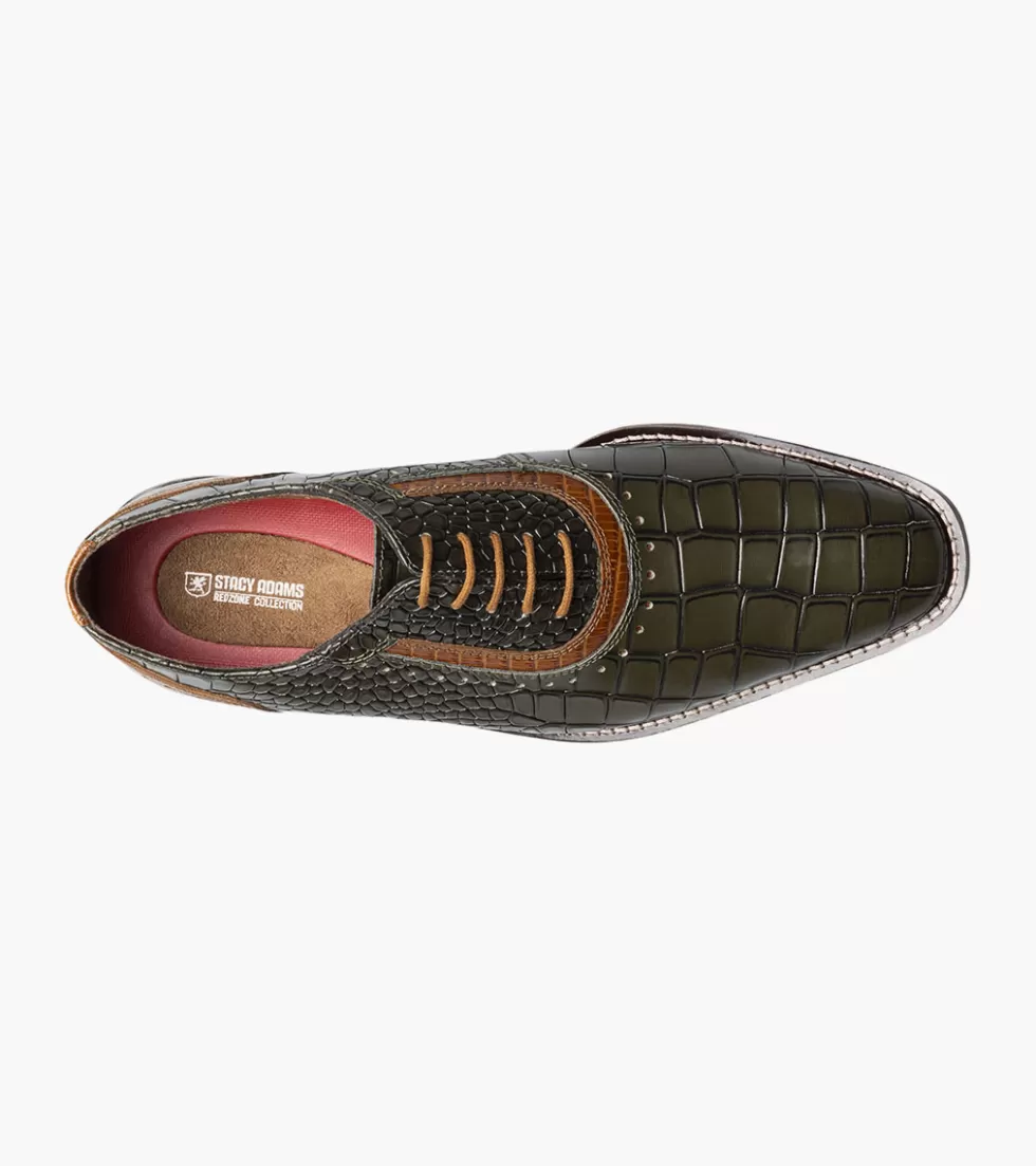 Chaussures Riccardi Stacy Adams en Cuir Souple Vert Olive Polyvalent