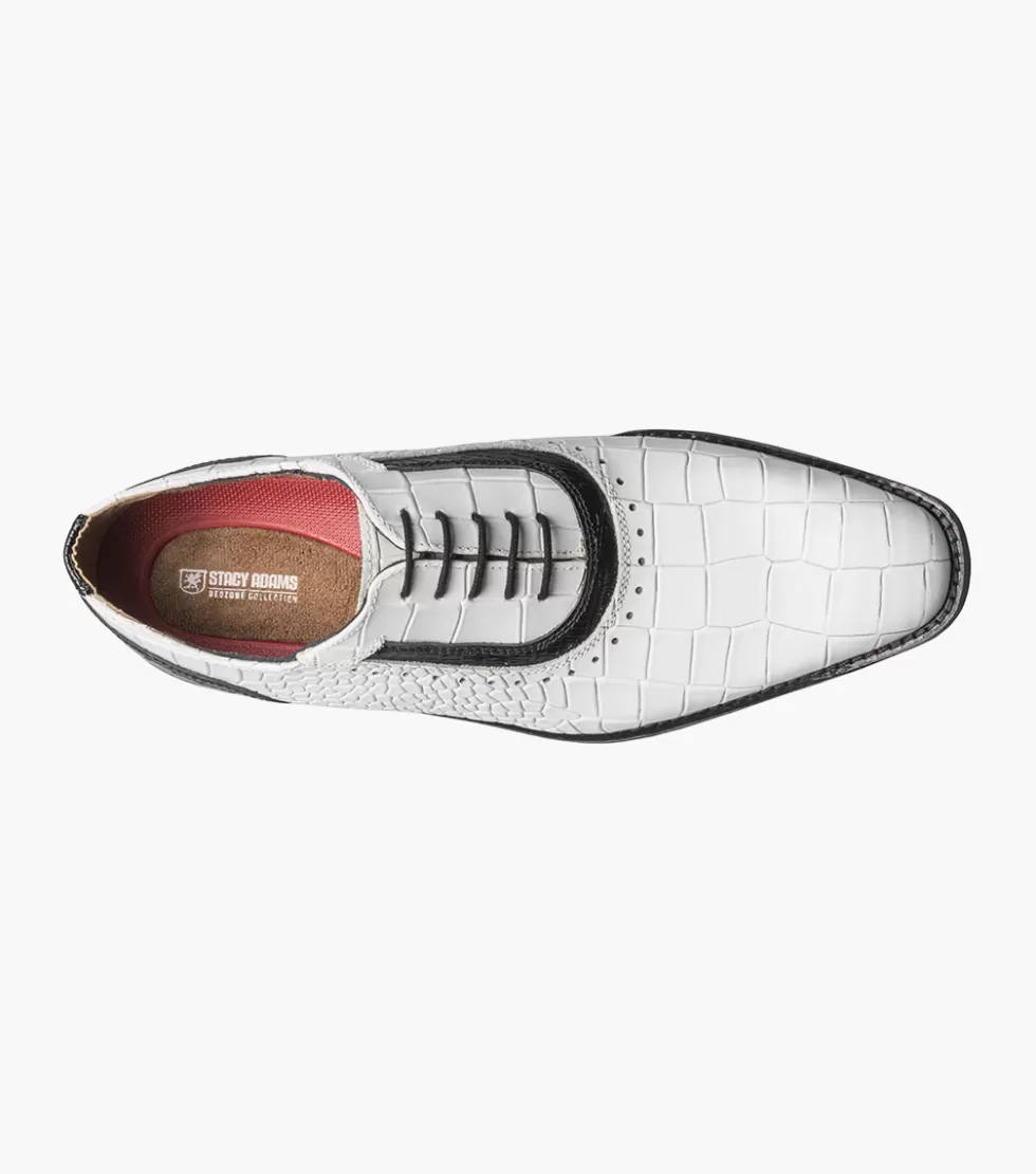Chaussures Stacy Adams Riccardi - Style Urbain en Noir avec détails blancs | Disponible en Ligne