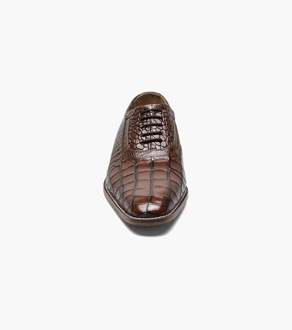 Découvrez les Riccardi by Stacy Adams - Chaussures cognac élégantes en cuir véritable, alliant style rétro et confort moderne. Modèle premium à prix doux pour votre garde-robe urbaine.