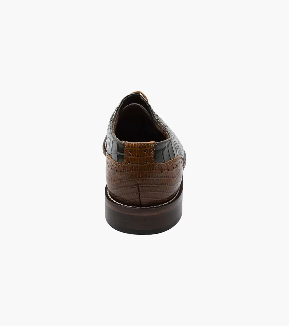 Chaussures Riccardi Stacy Adams en Cuir Souple Vert Olive Polyvalent