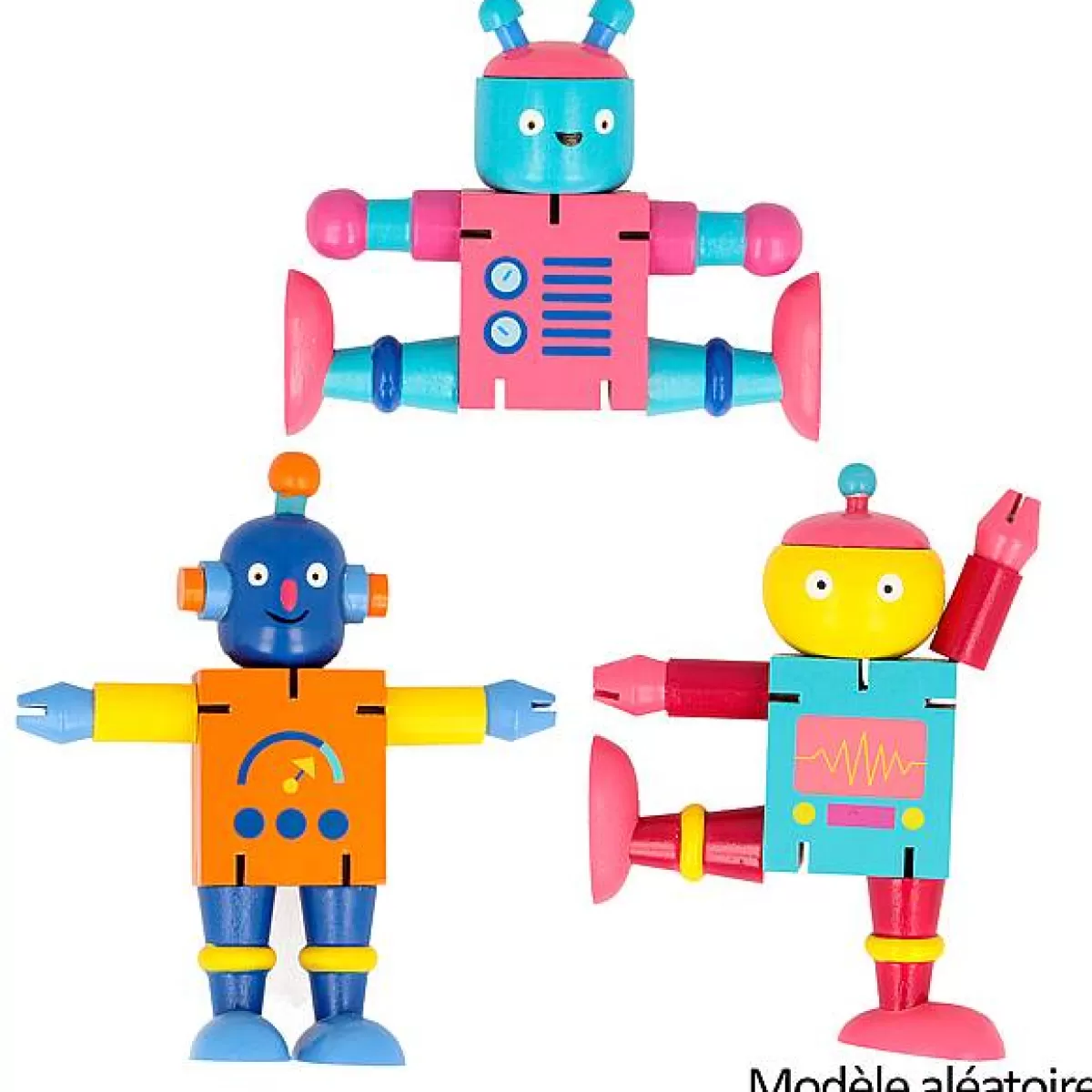 Robot Articulé en Bois Éducatif - Kit Créatif Keycraft en Promotion Flash