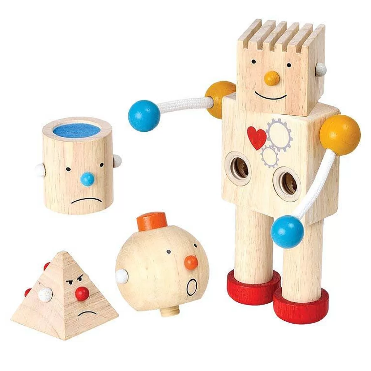 Robot-Jouet Évolutif Plan Toys - Modèle Transformable en Promotion
