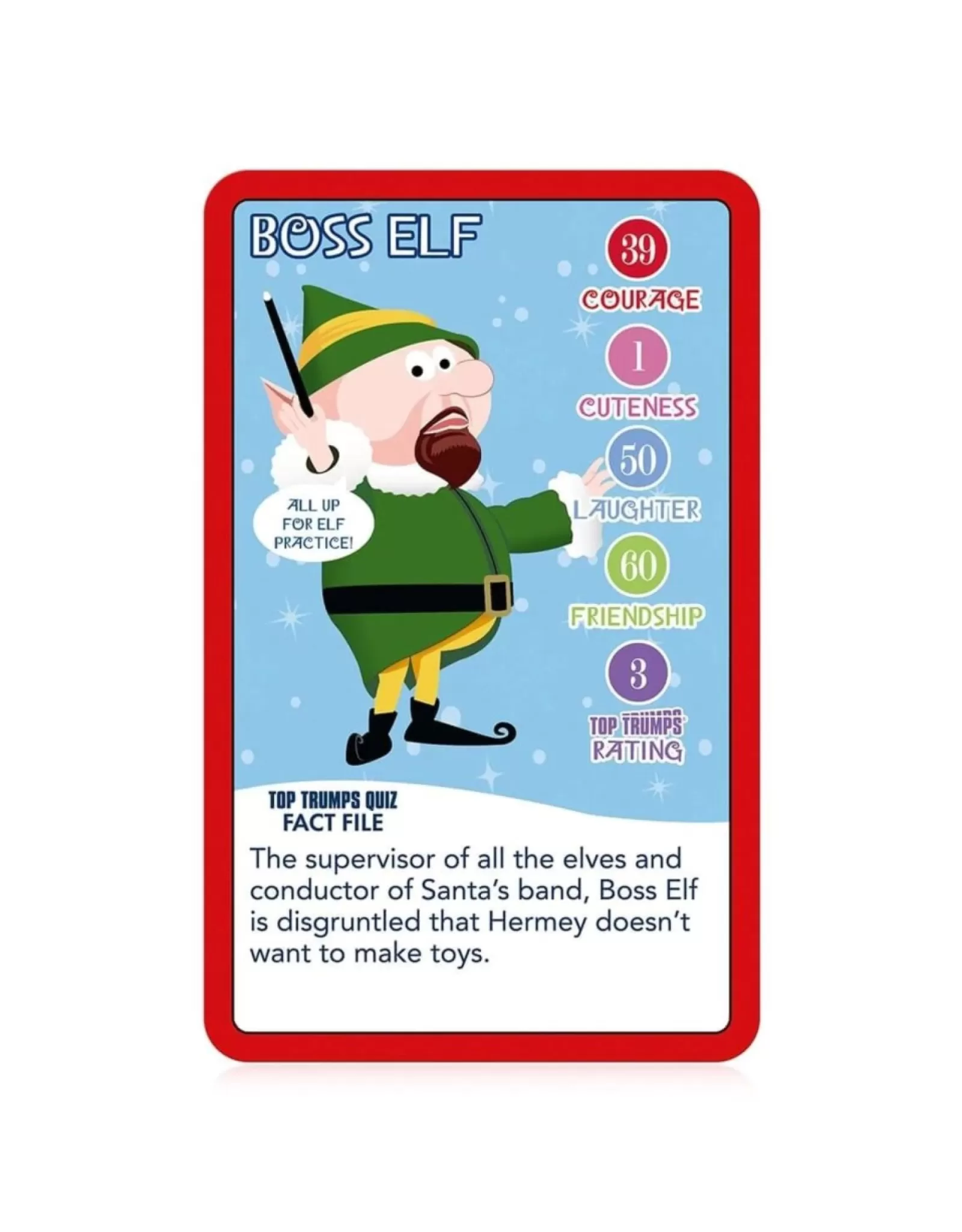 Jeu de Cartes Collector Top Trumps : L'Aventure Magique du Nez Rouge - Divertissement Familial pour les Fêtes