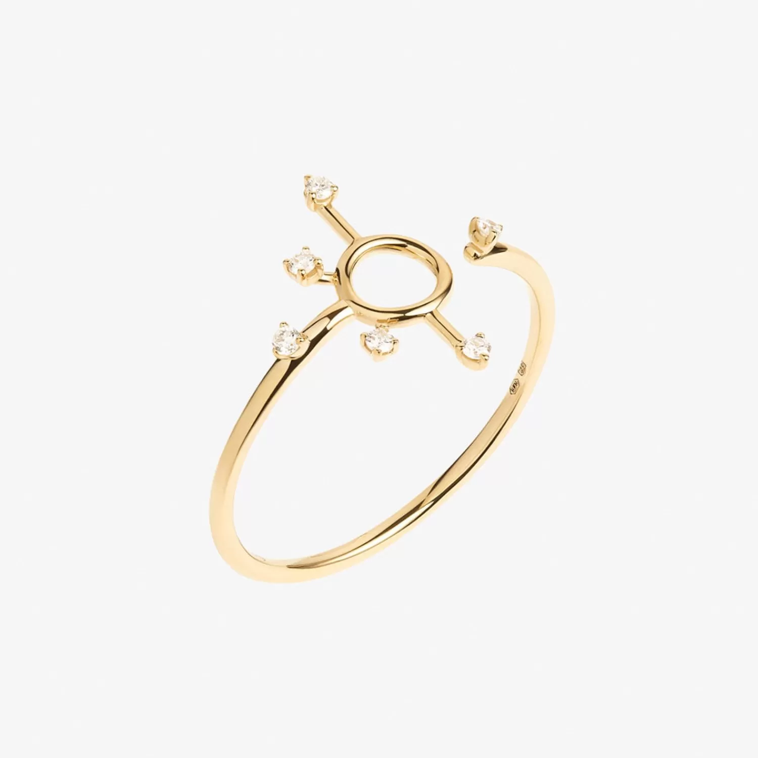 Bague Étoile Scintilla Sirius en Or Jaune 18 Carats Alkemistry Ruifier - Promotion Édition Limitée