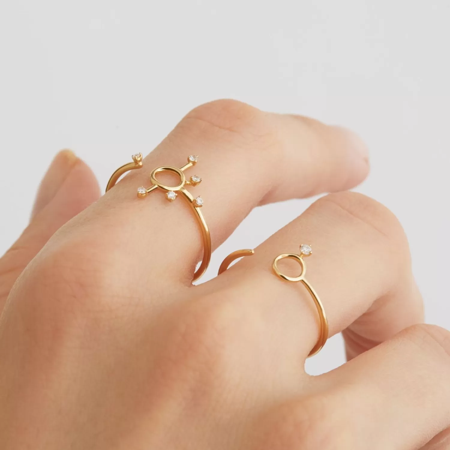Bague Étoile Scintilla Sirius en Or Jaune 18 Carats Alkemistry Ruifier - Promotion Édition Limitée
