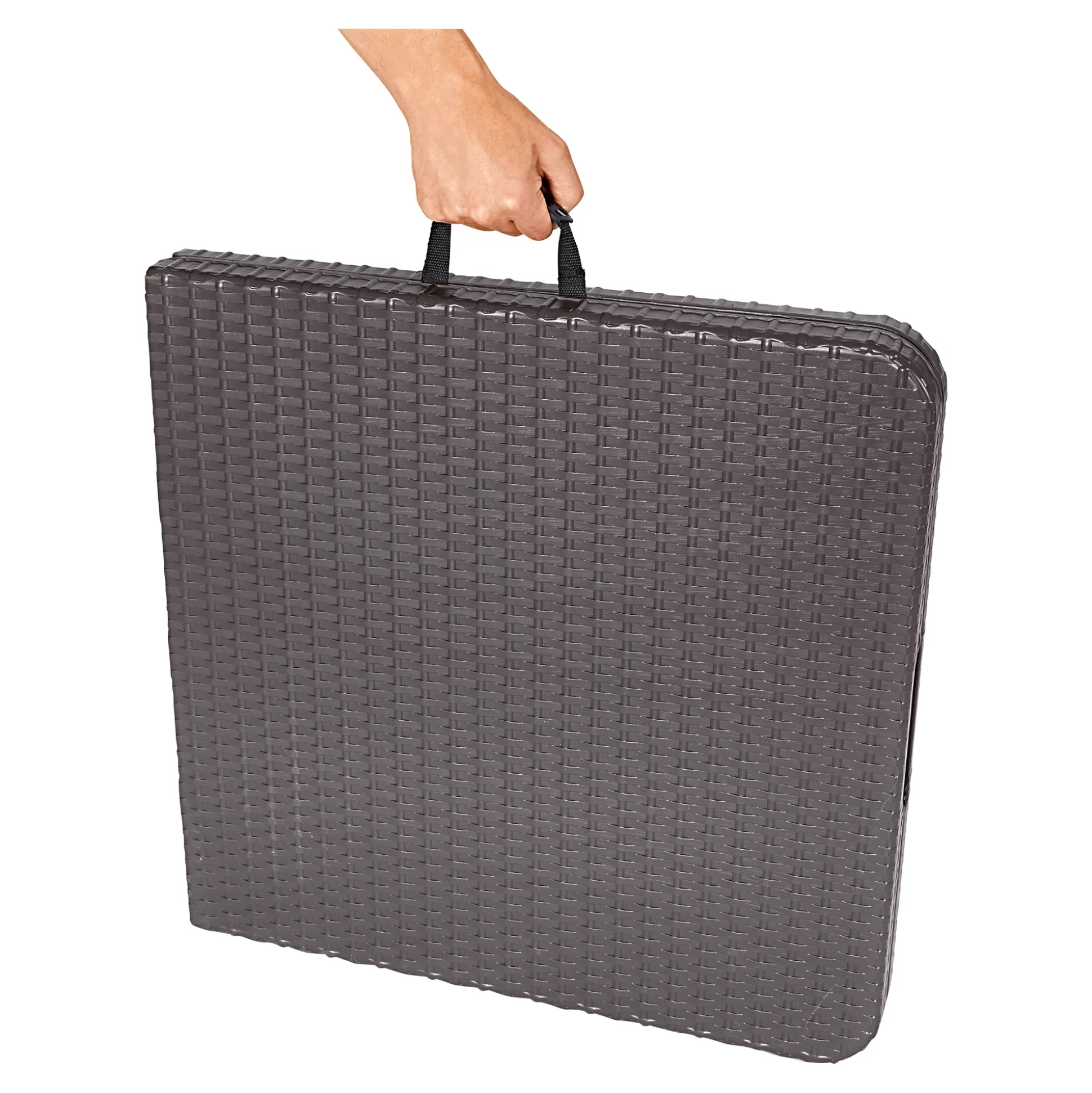 Table pliante compacte pour extérieur - Solution gain de place élégante