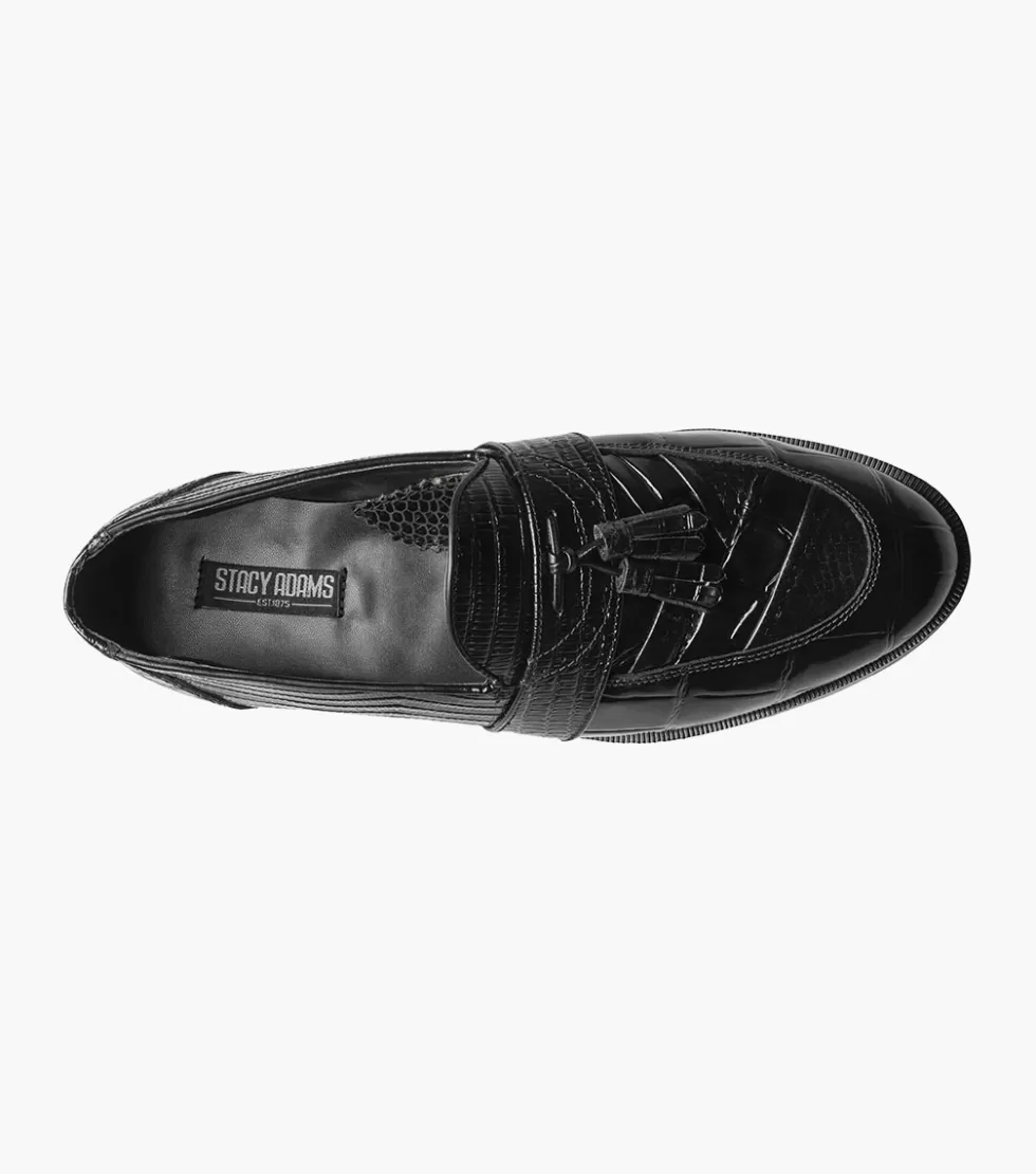 Chaussures élégantes Stacy Adams - Modèle Santana II en Noir | Prix Abordable